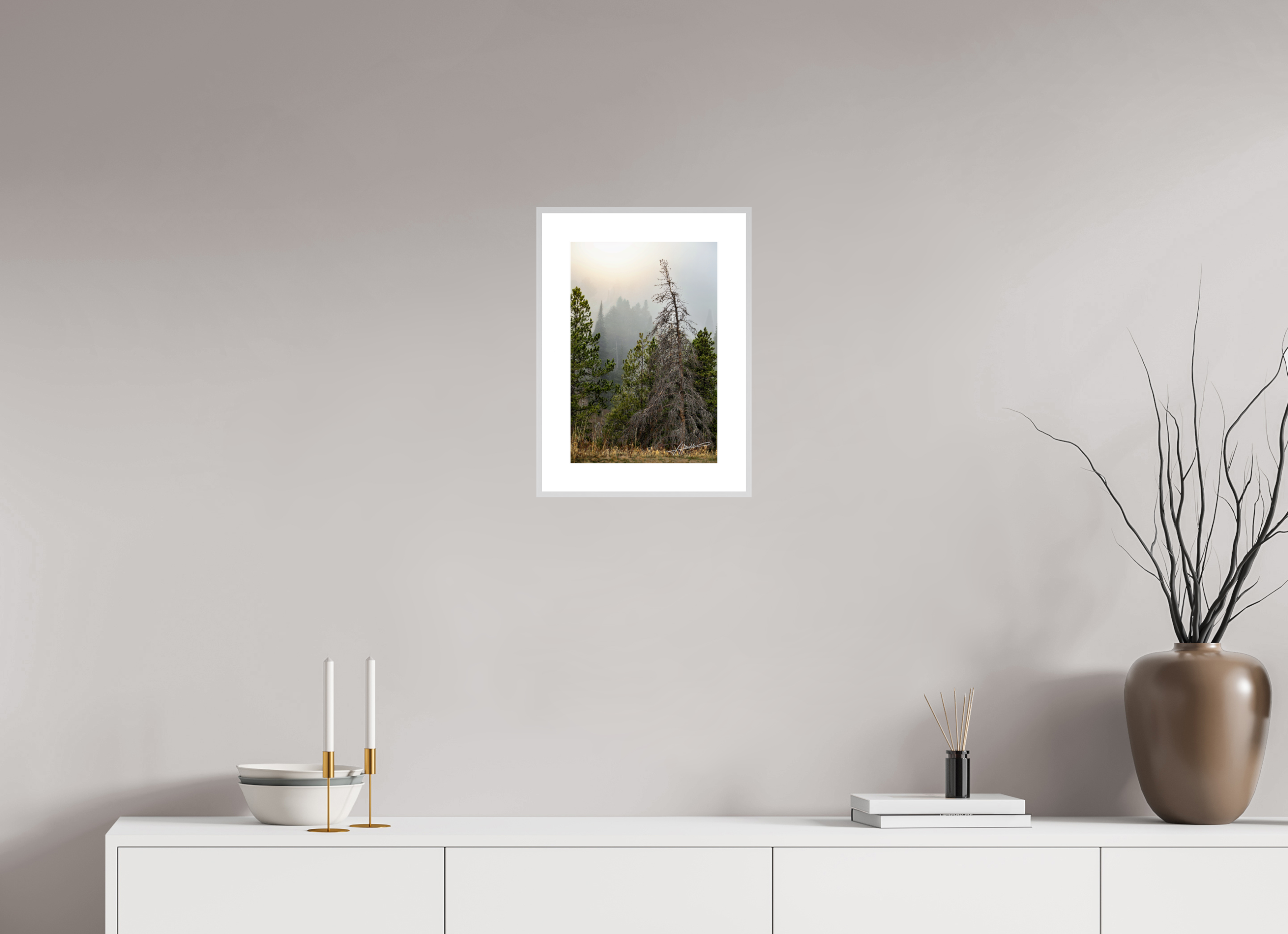 10 x 15″, Changeable Magnetic Frame The Lifting Fog