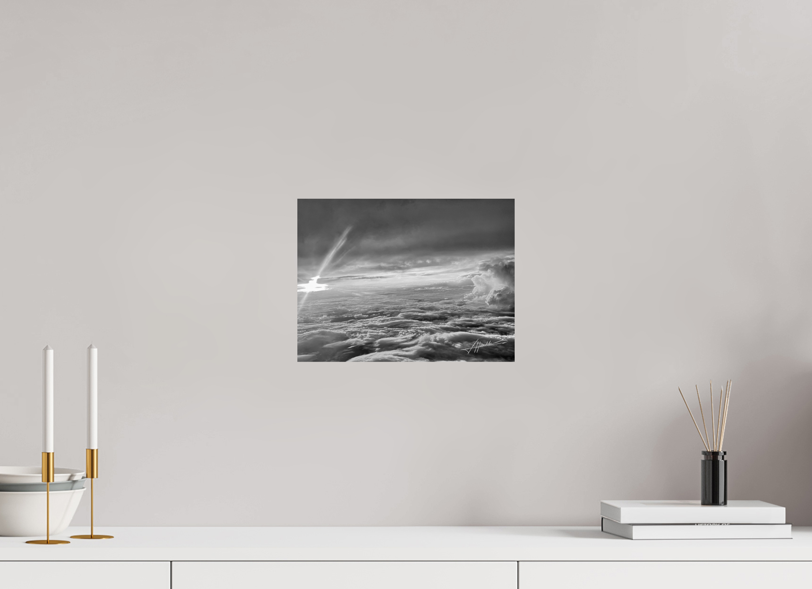 12 x 9″, Photo Print On Ilford Baryta Paper Above the clouds