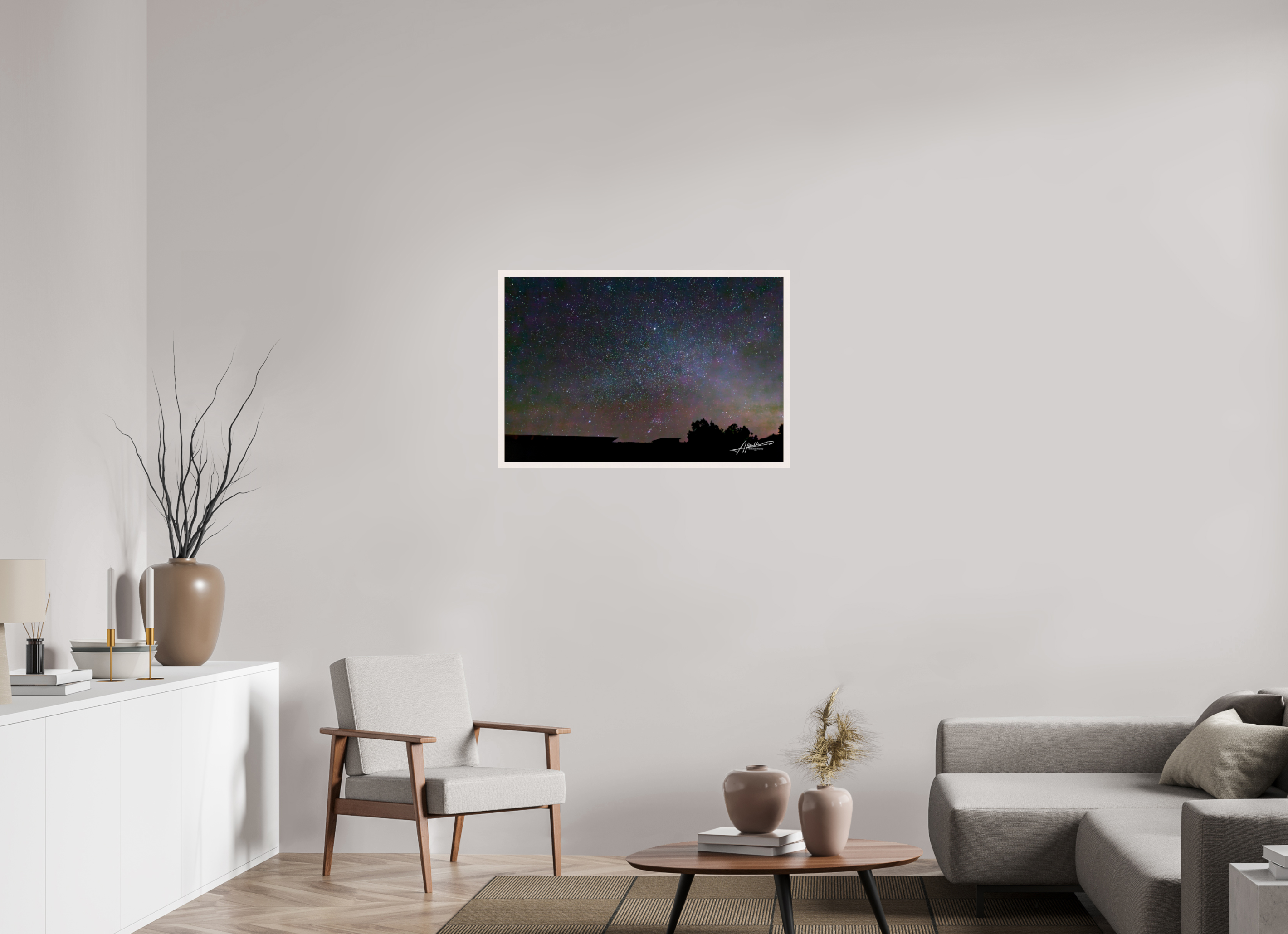 36 x 24″, Gallery Frame Watching the Stars