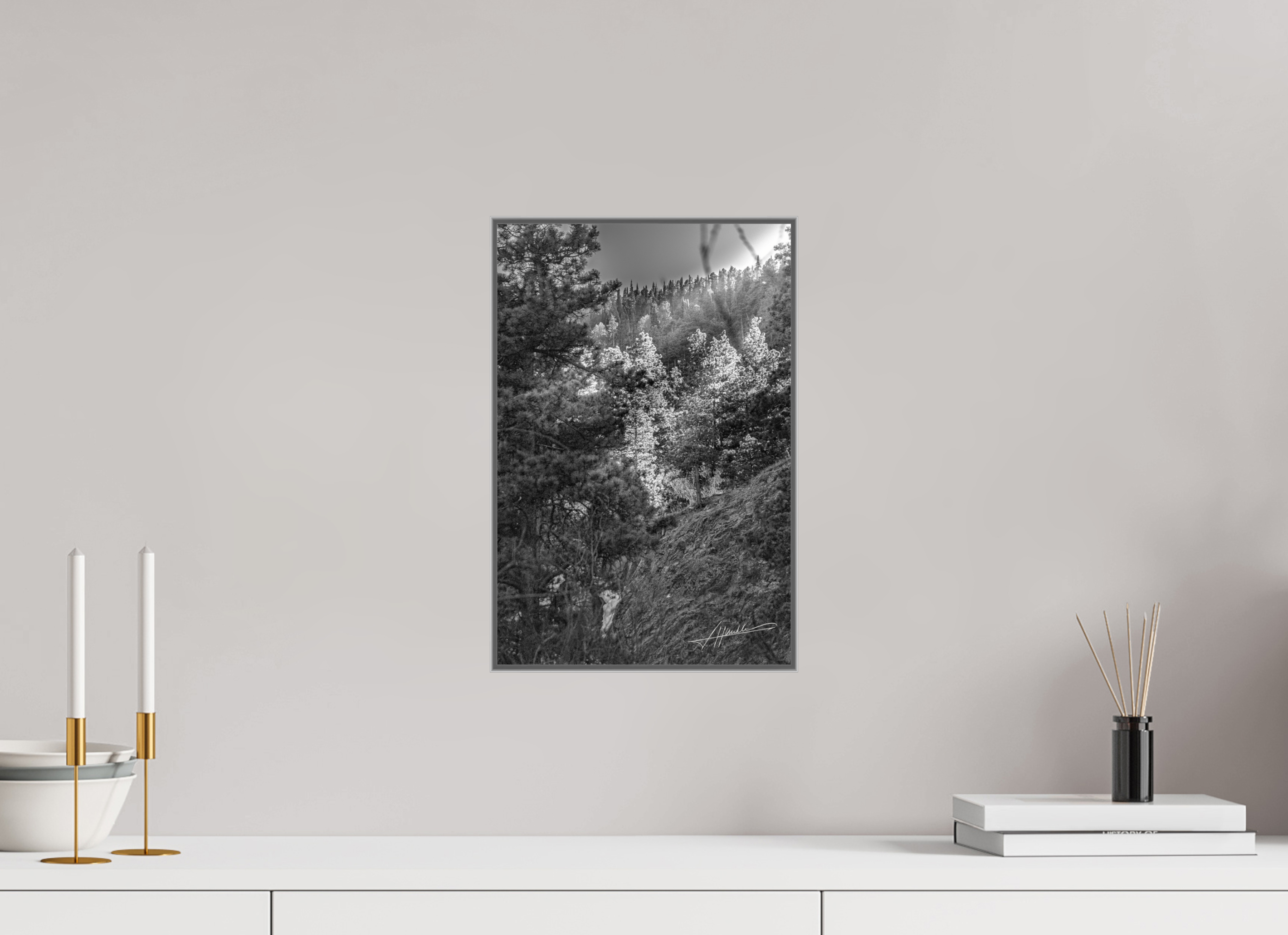 10 x 15″, Aluminum ArtBox Sun in the Mountains