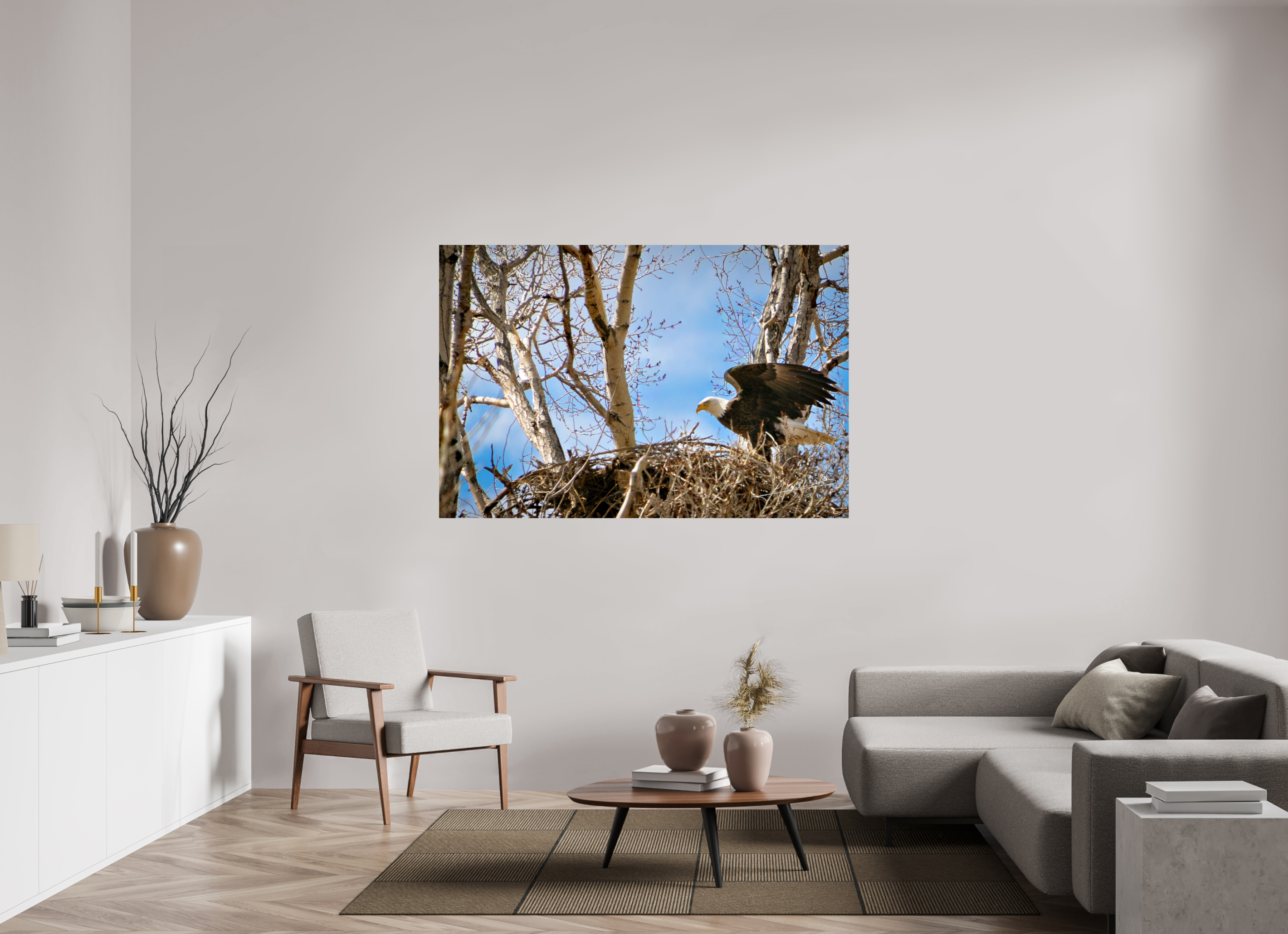 66 x 44″, Metallic Photo Print On Fuji Crystal Pearl The Eagles Nest