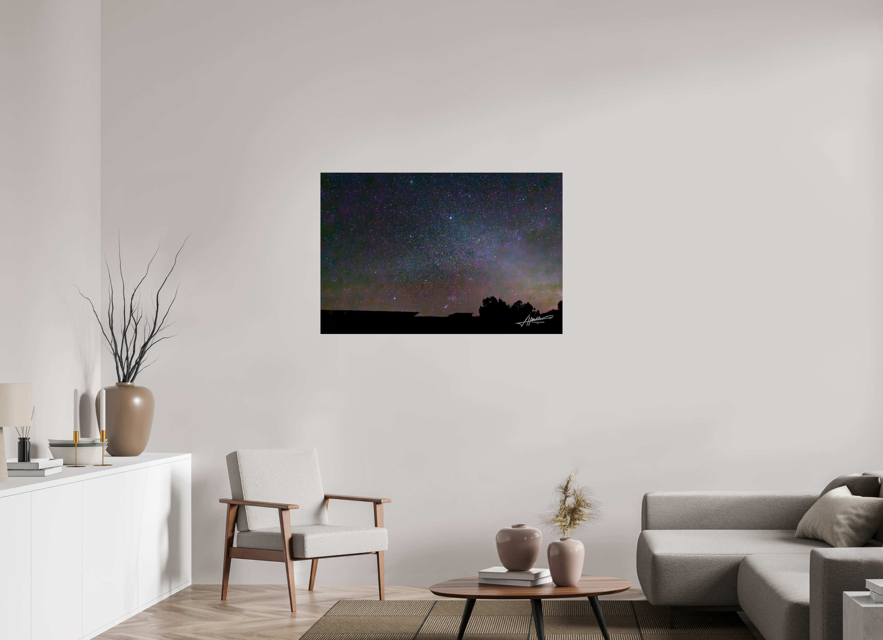 45 x 30″, Photo Print Under Acrylic Glass Watching the Stars