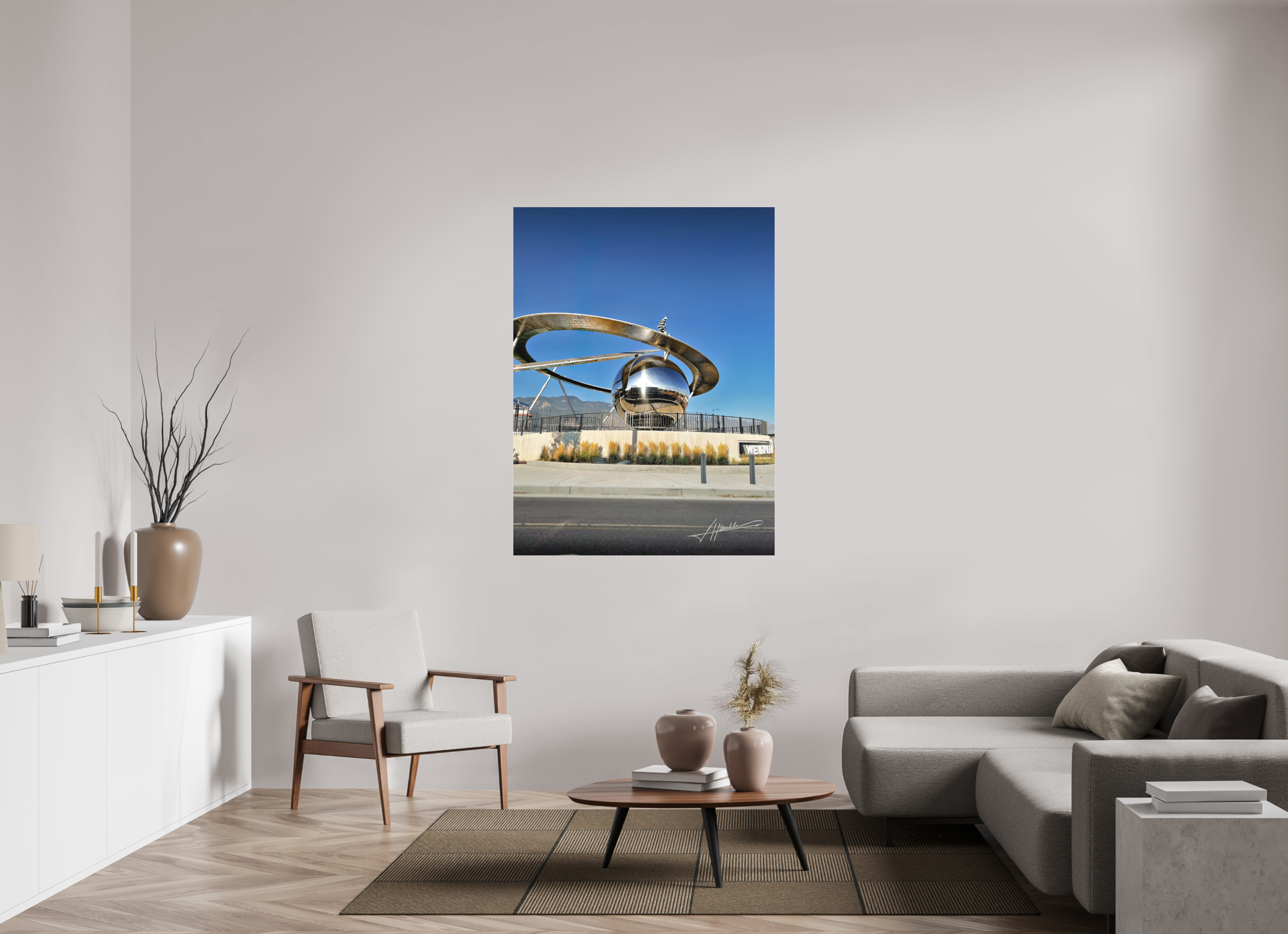 42 x 56″, Fine Pigment Under Acrylic Epicenter Sculpture