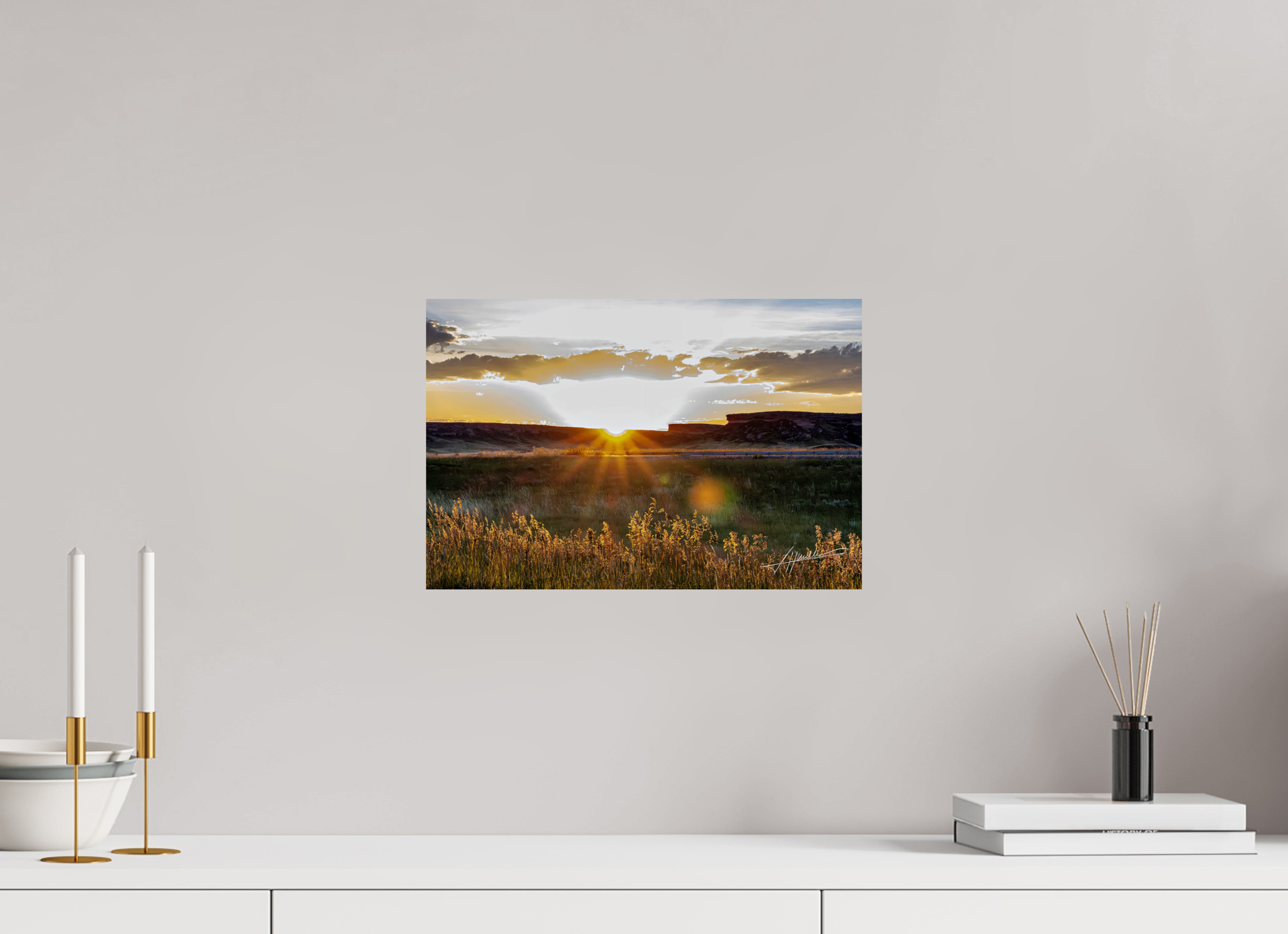 15 x 10″, ChromaLuxe HD Metal Sunrise on the Planes