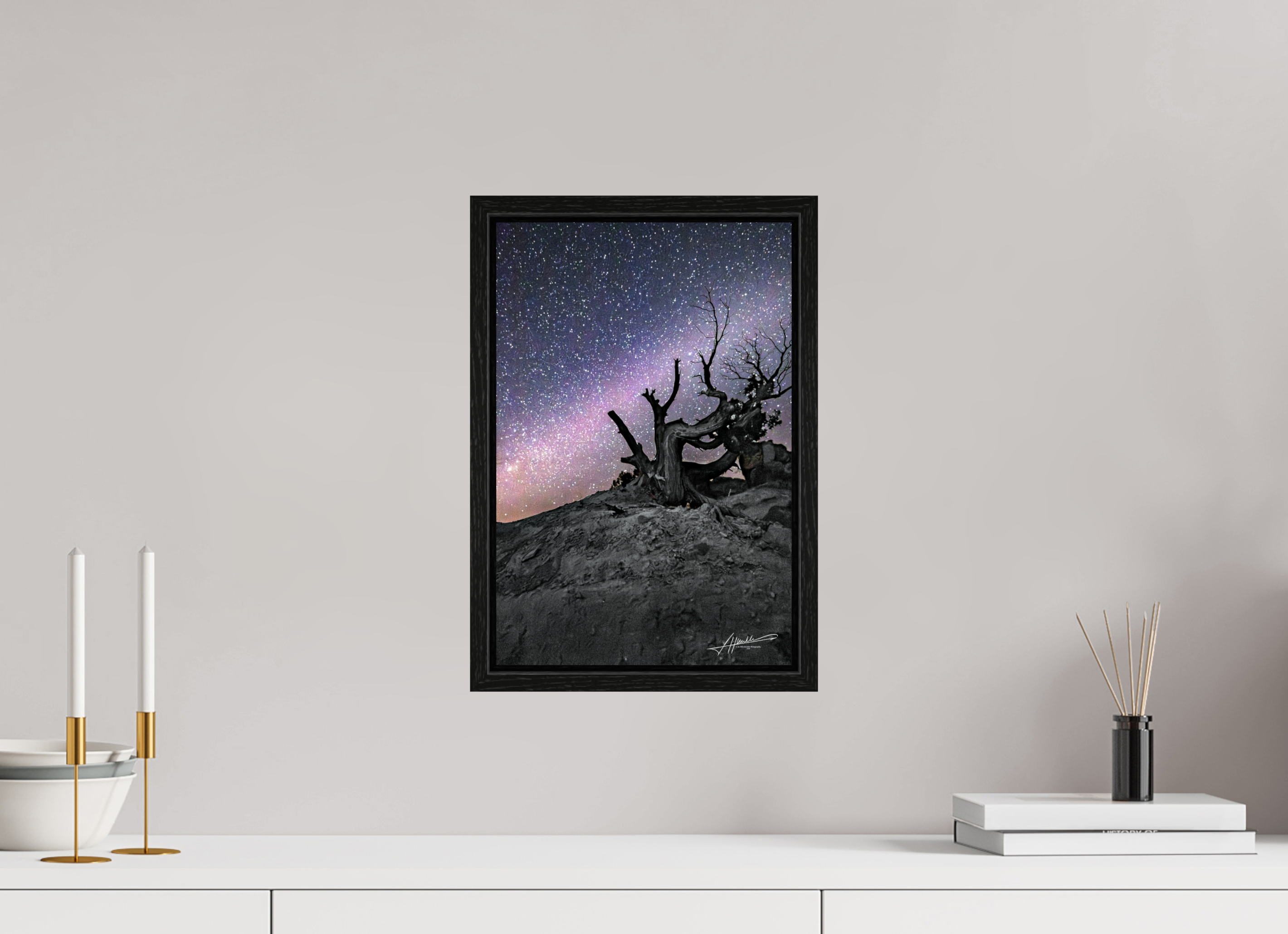 10 x 15″, Floater Frame Reaching the Milky Way