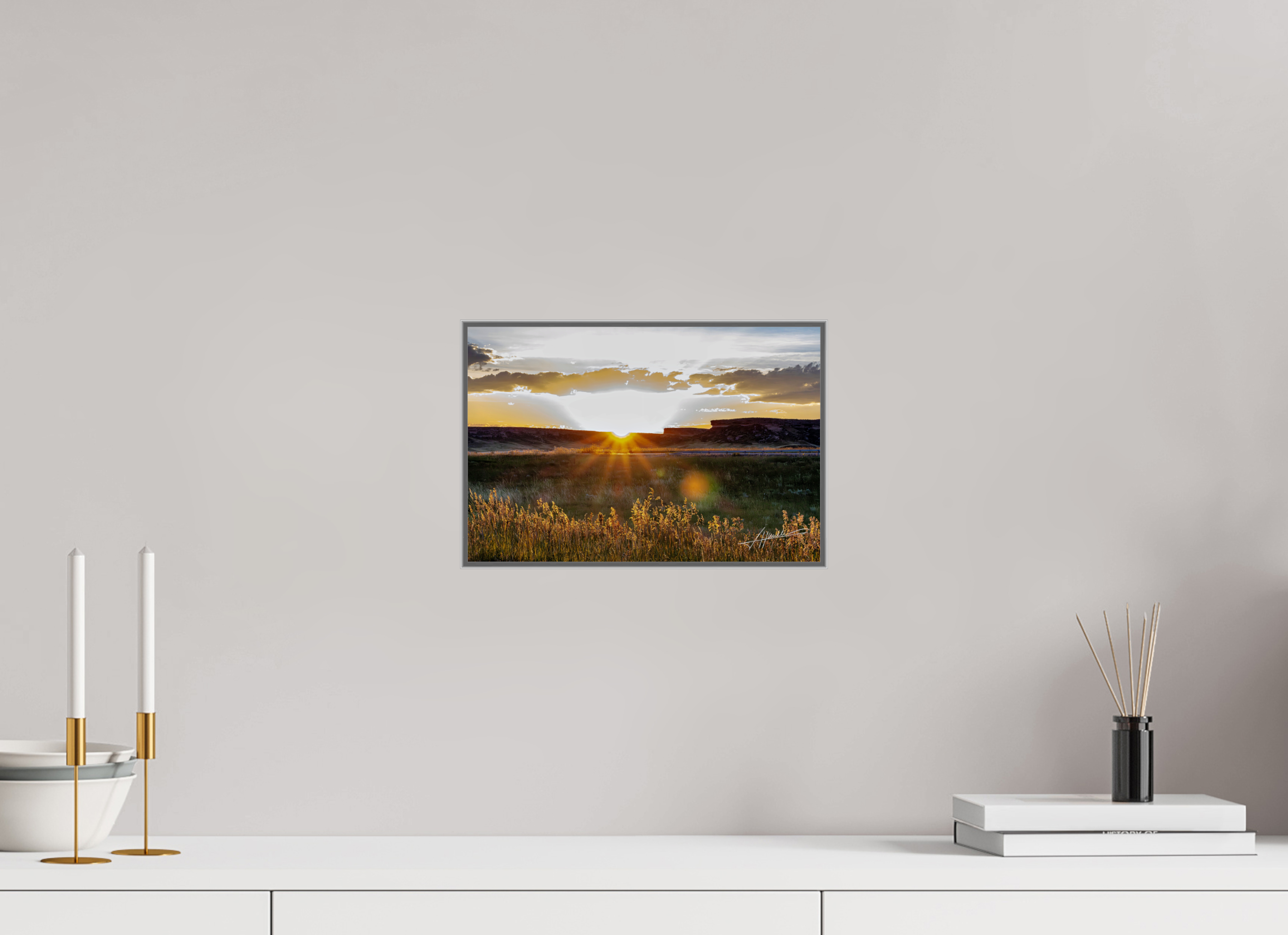 12 x 8″, Aluminum ArtBox Sunrise on the Planes