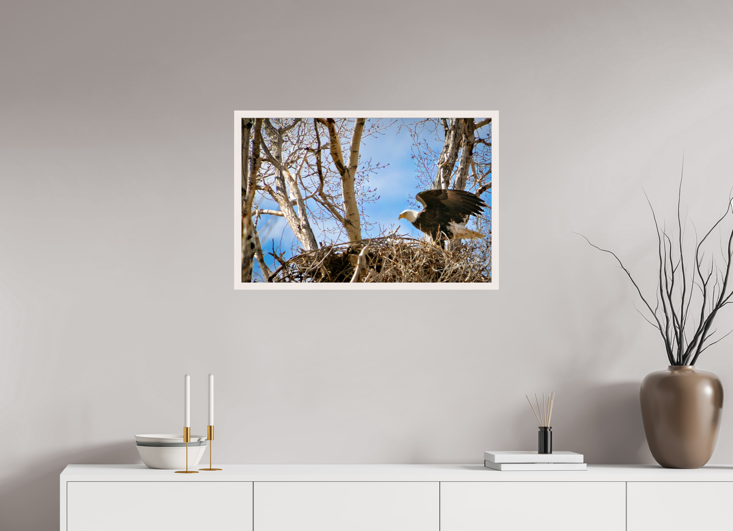 30 x 20″, Gallery Frame The Eagles Nest