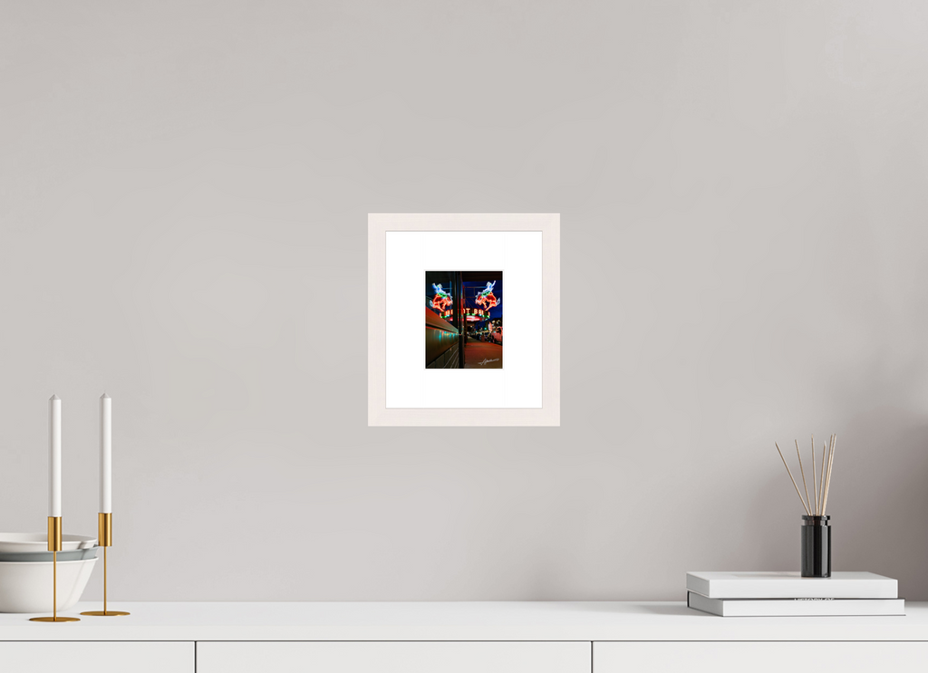 4 x 5″, Solid Wood Frame with Passe-partout Mint Bar Sherridan