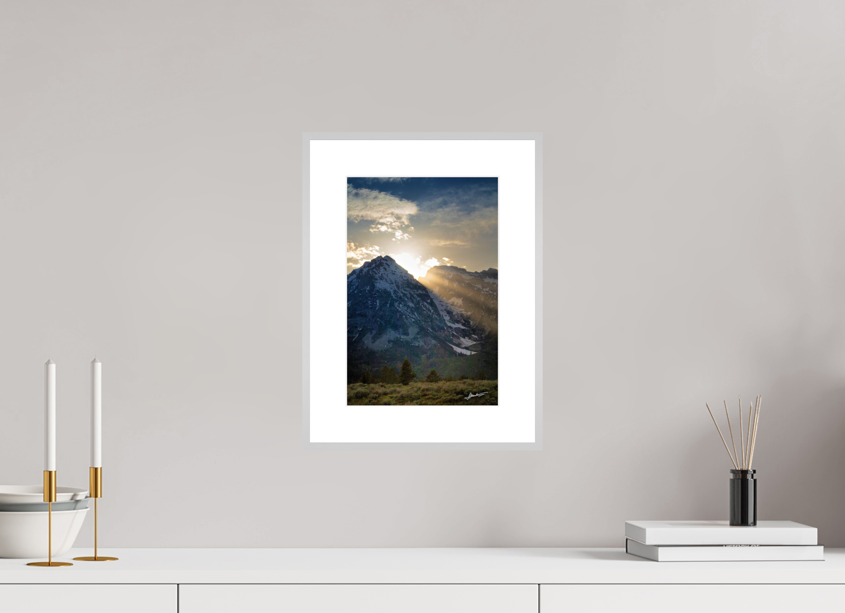 8 x 12″, Changeable Magnetic Frame Light on the Valley