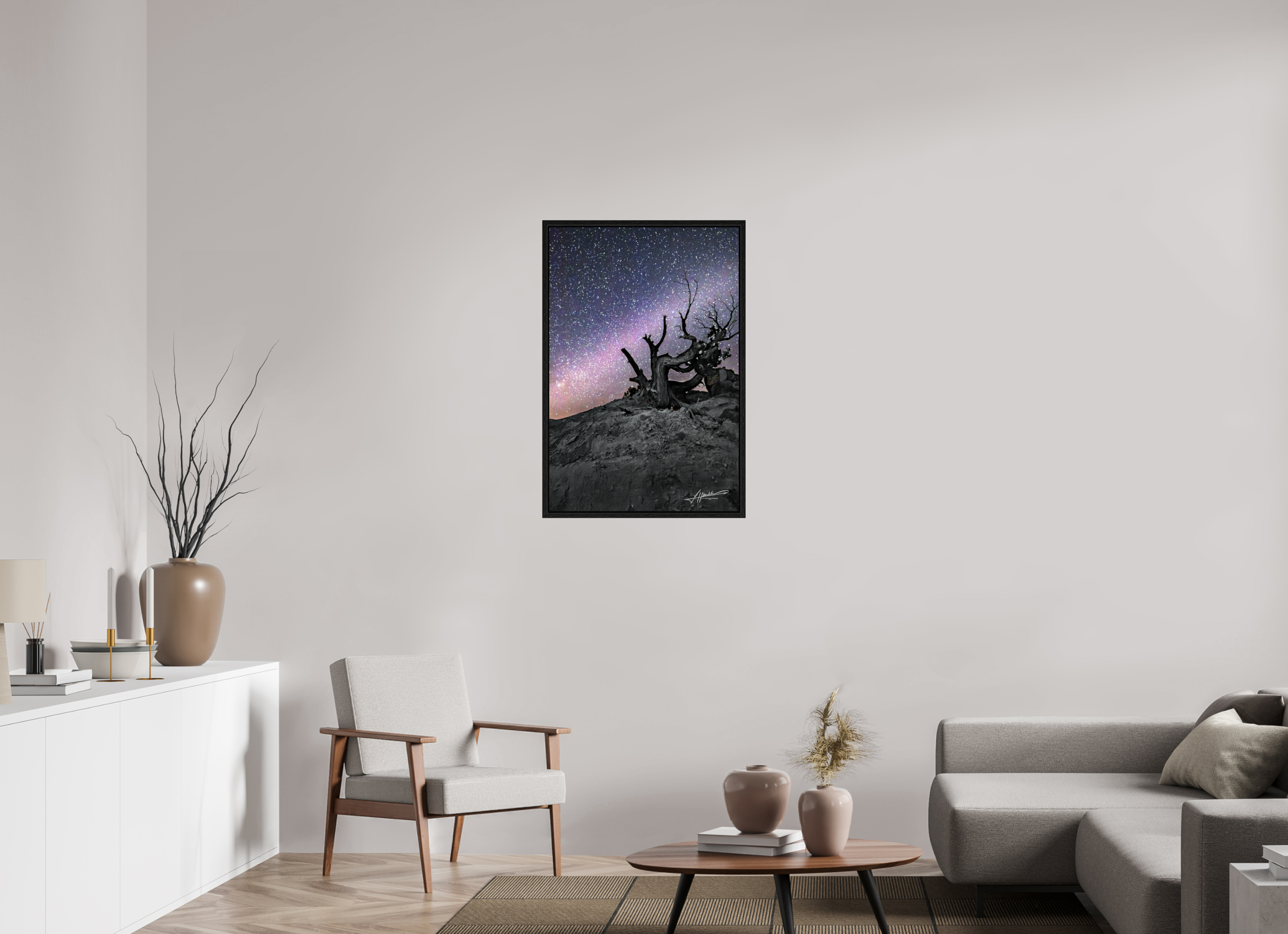 24 x 36″, Floater Frame Reaching the Milky Way