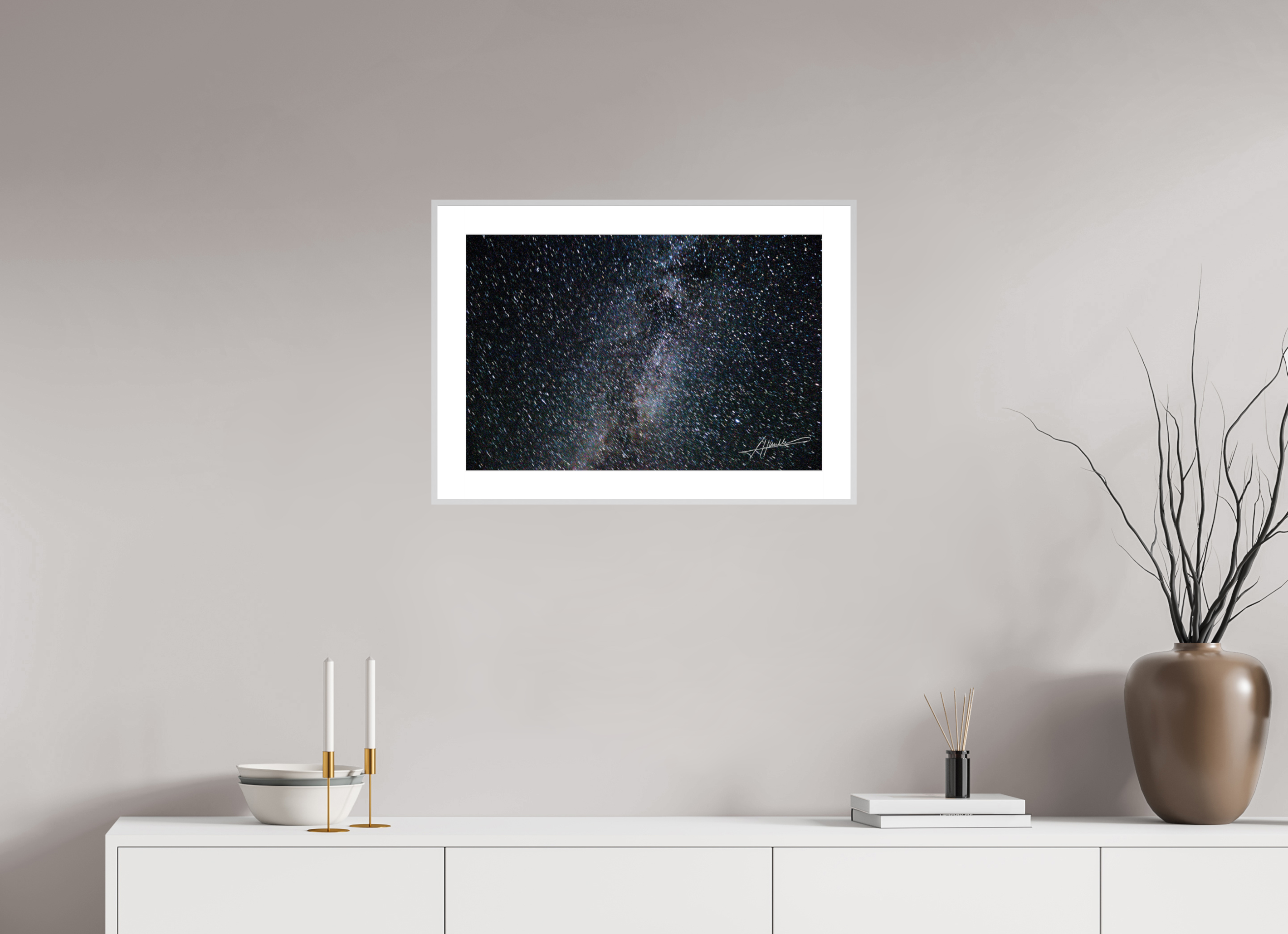 24 x 16″, Changeable Magnetic Frame Milky Way Galaxy