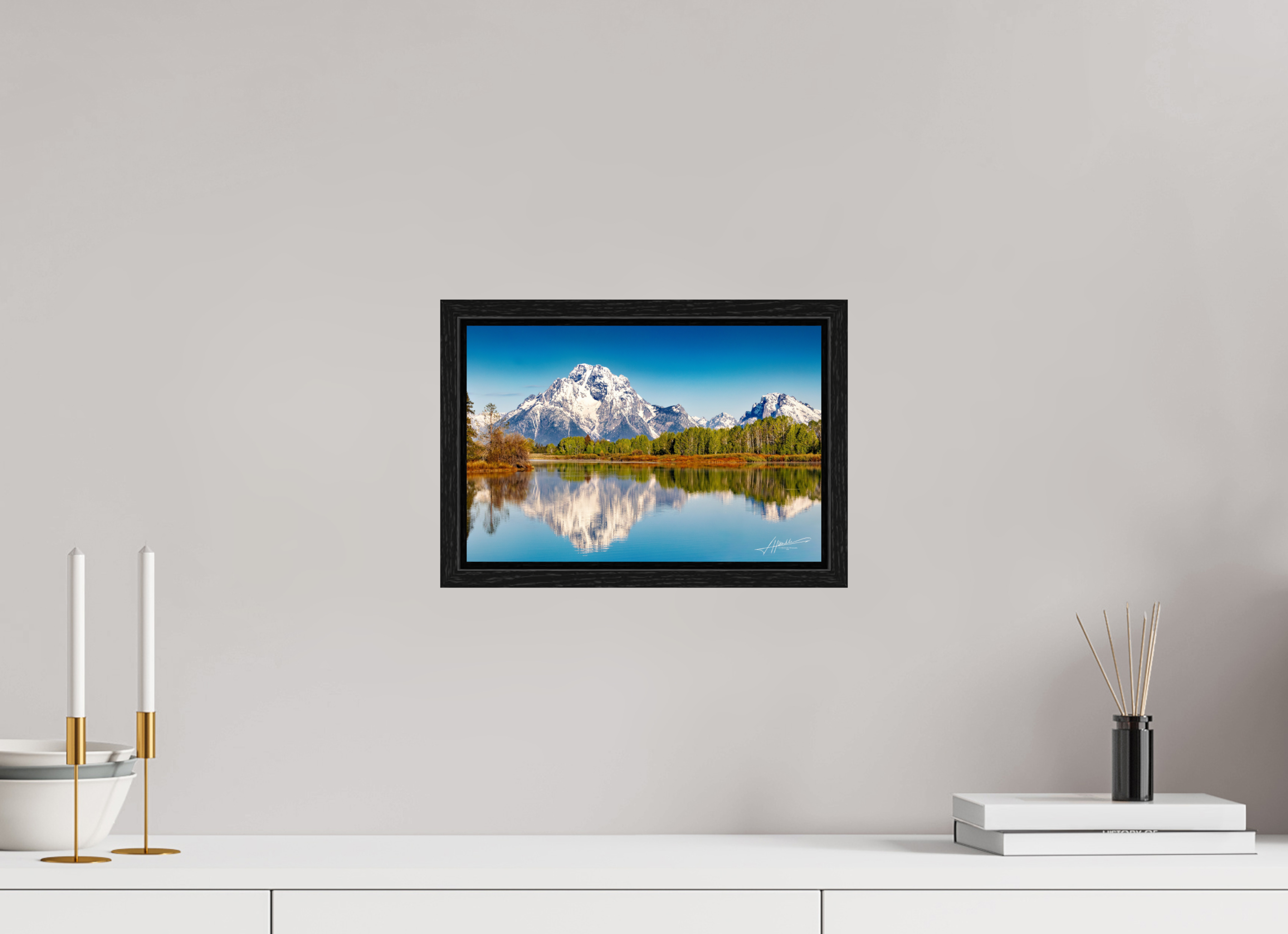 12 x 8″, Floater Frame Serene Reflection