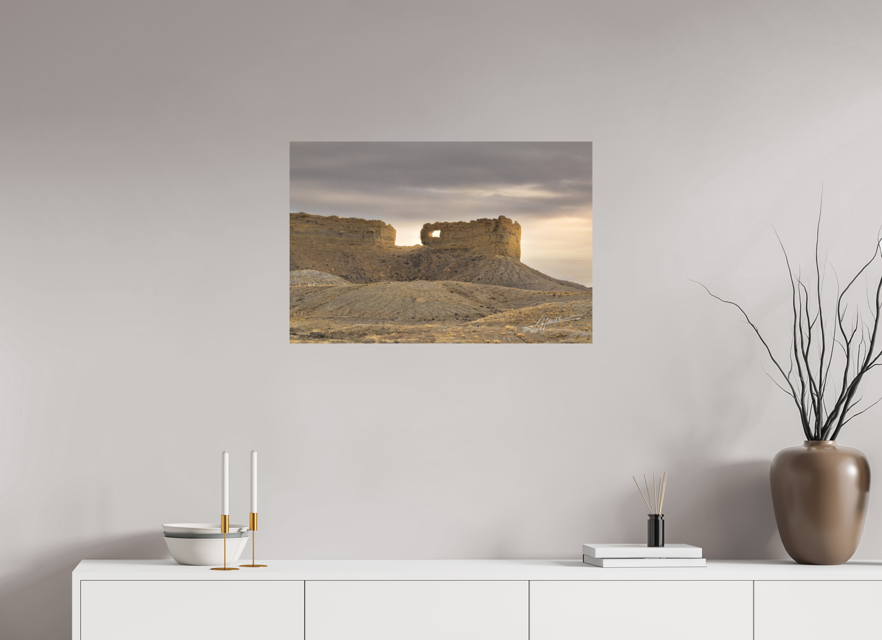 30 x 20″, Photo Print On Fuji Crystal DP II Sun on the Buttes