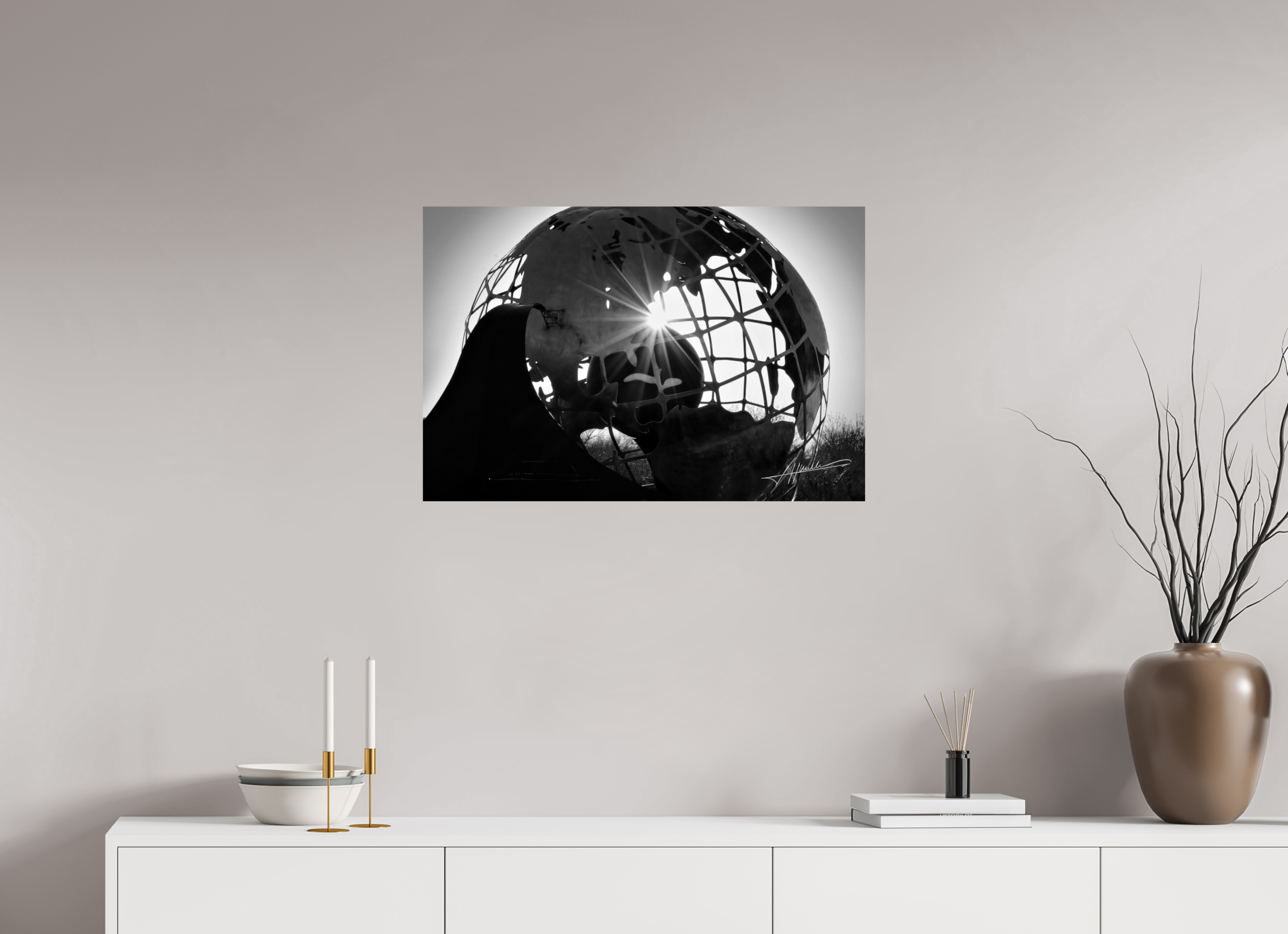 30 x 20″, Photo Print On Ilford Baryta Paper Oilfield Sculpture