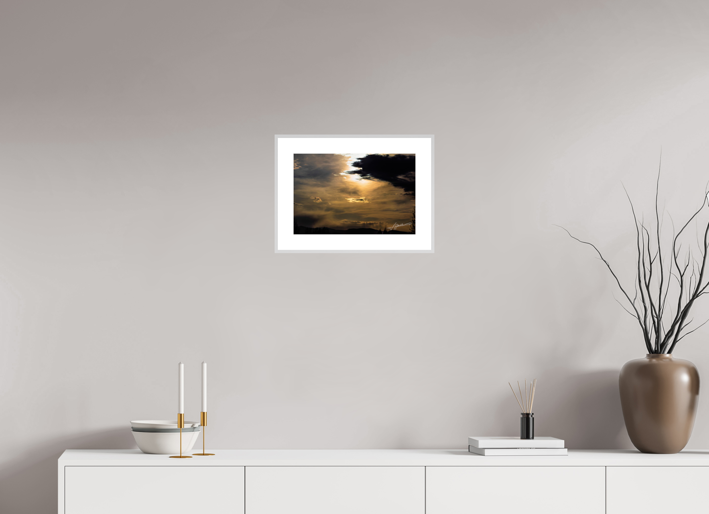 15 x 10″, Changeable Magnetic Frame Silver Lining