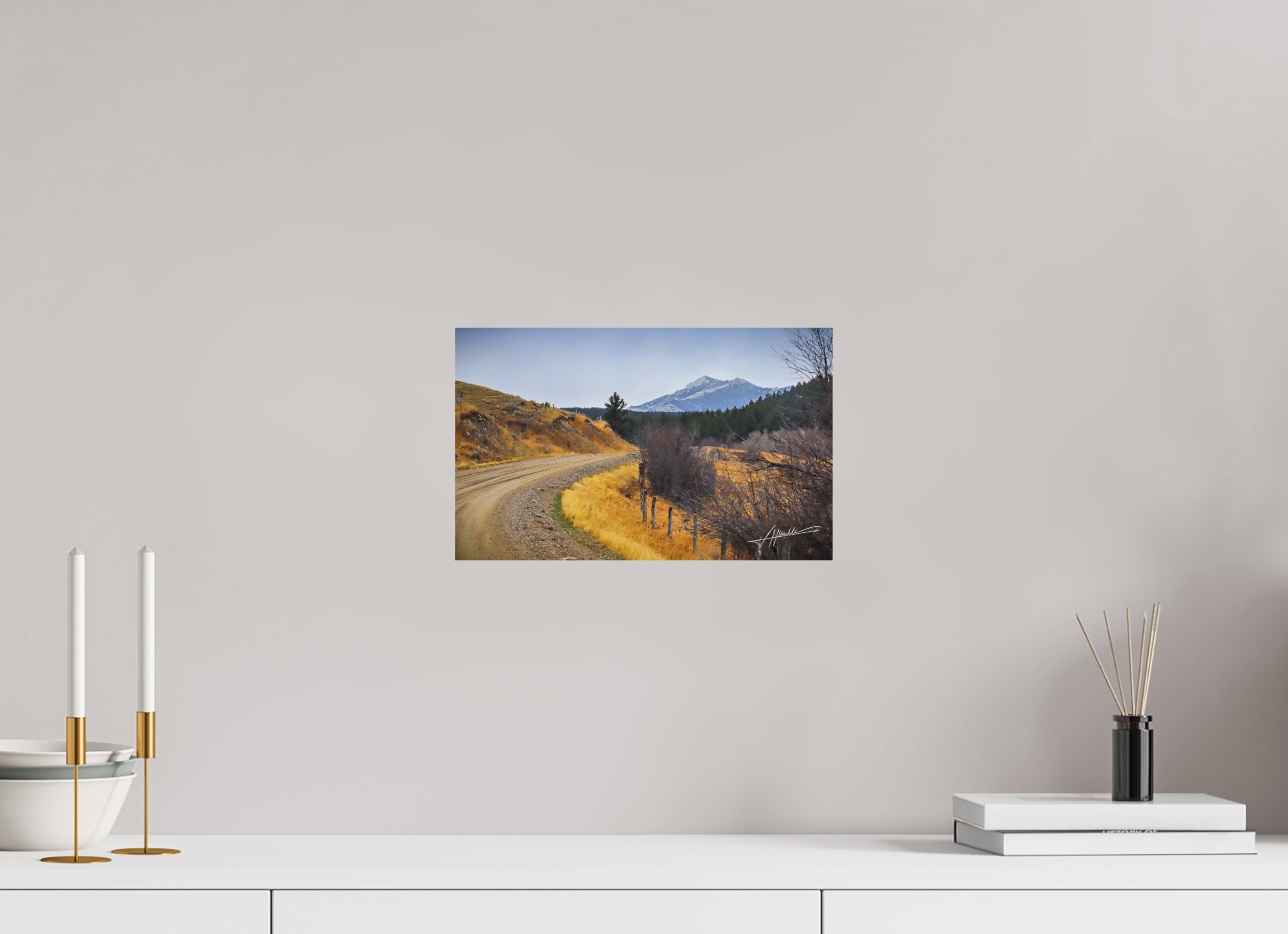 13 x 8″, Metal Dibond The Road to Adventure
