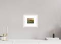 5.2 x 4″, Solid Wood Frame with Passe-partout Evening Pheasant