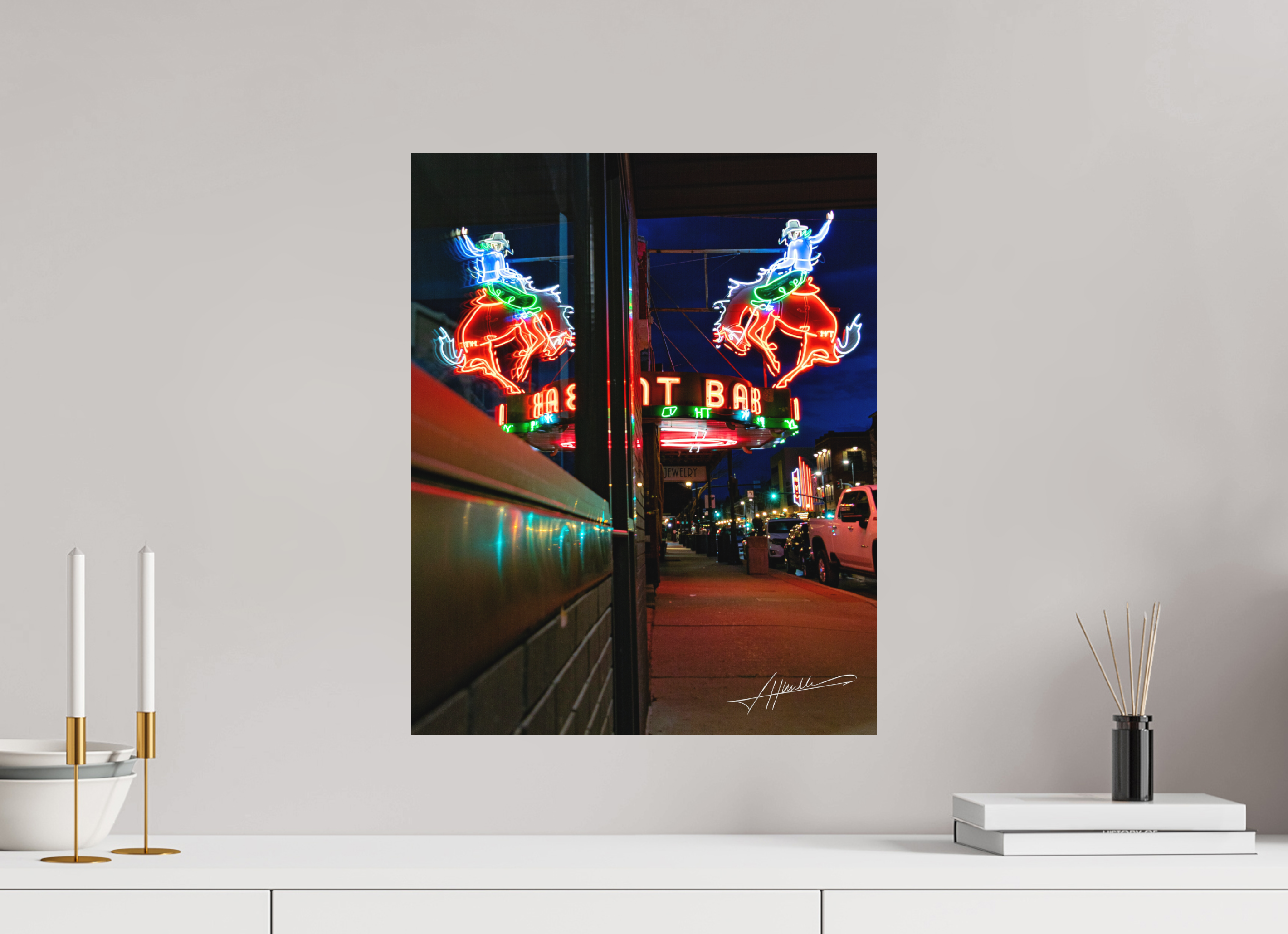 16 x 20″, Metal Dibond Mint Bar Sherridan