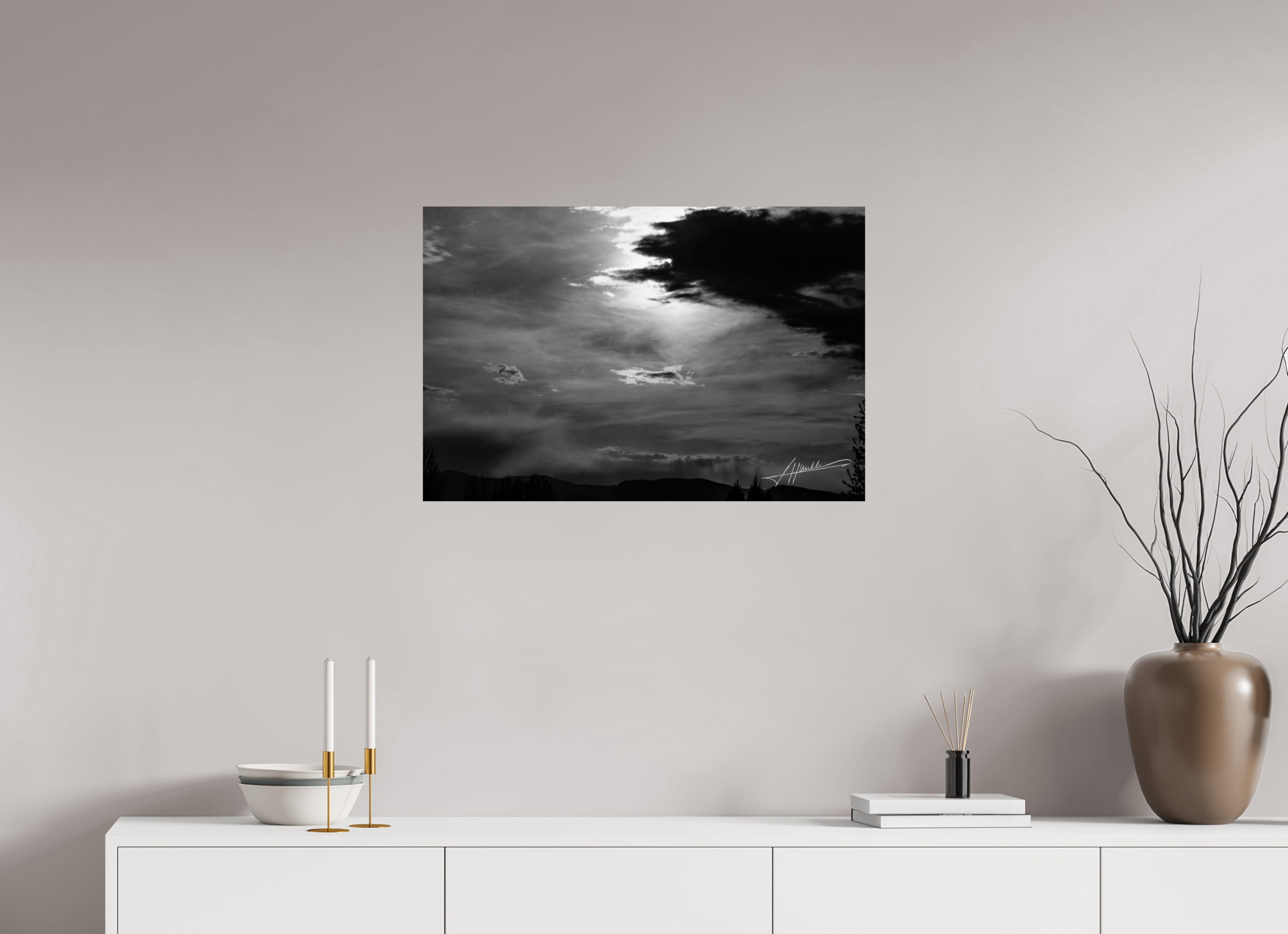 30 x 20″, Photo Print On Ilford Baryta Paper Silver Lining