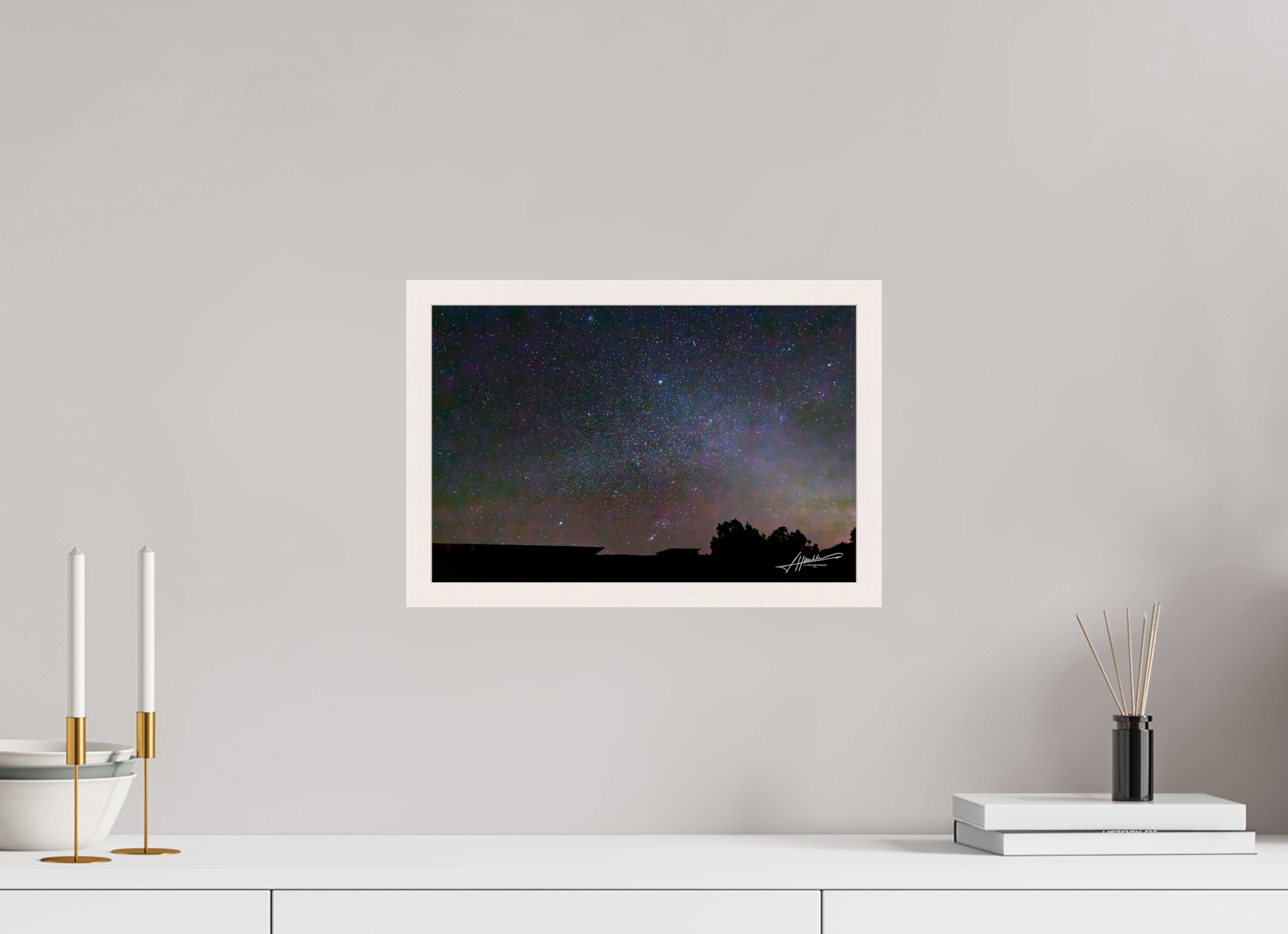 15 x 10″, Gallery Frame Watching the Stars