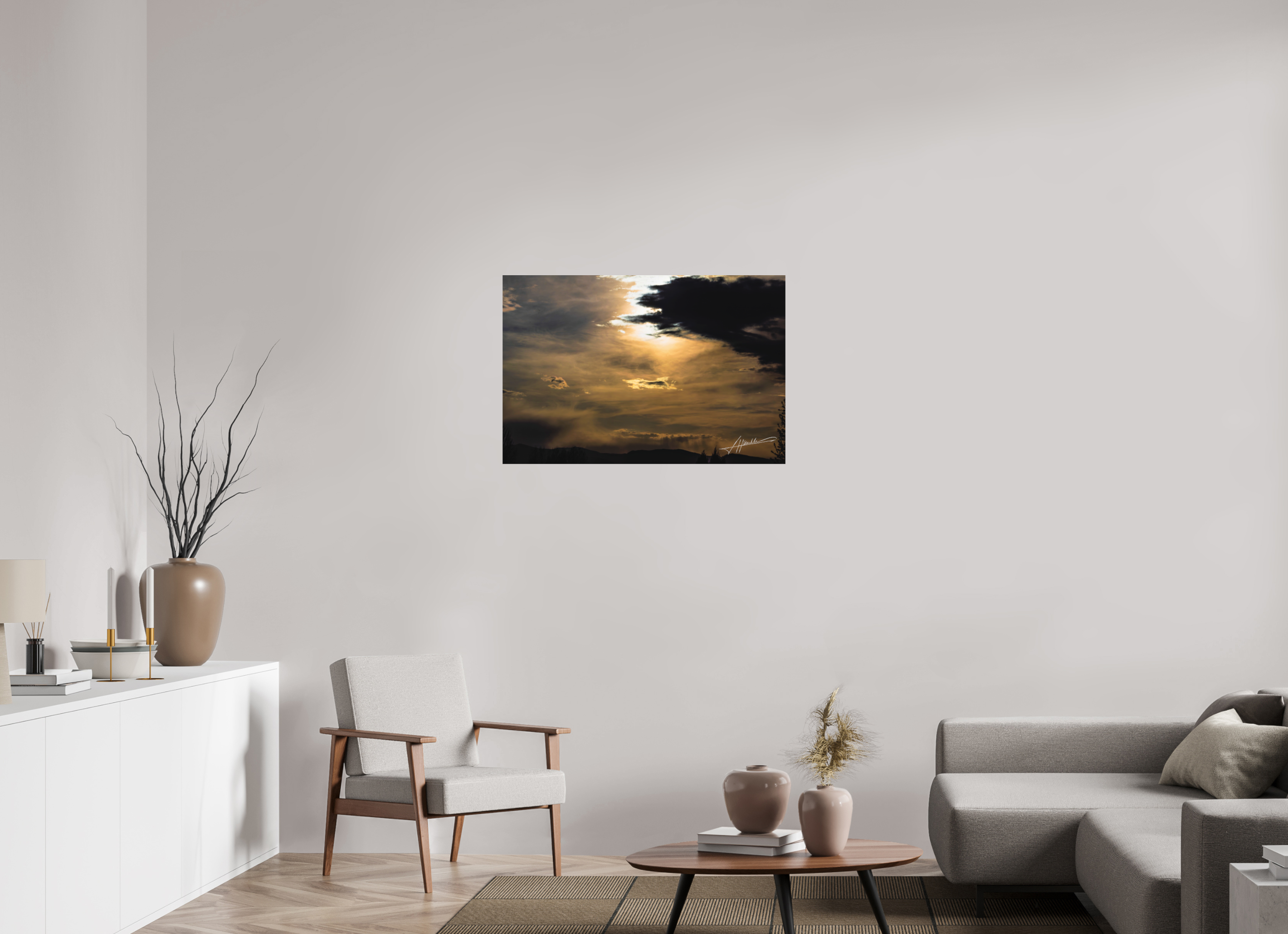 36 x 24″, Metal Dibond Silver Lining