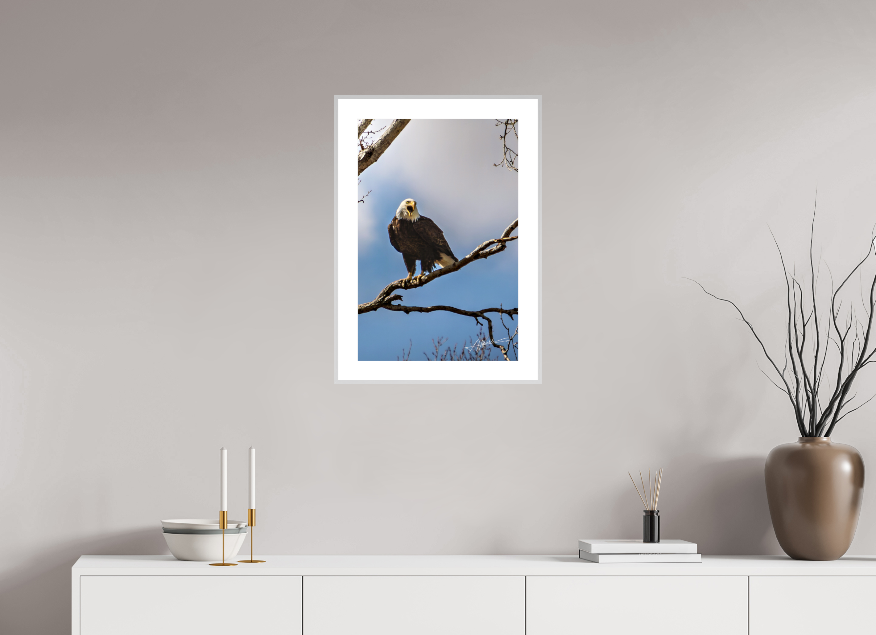 16 x 24″, Changeable Magnetic Frame The Eagle's Call