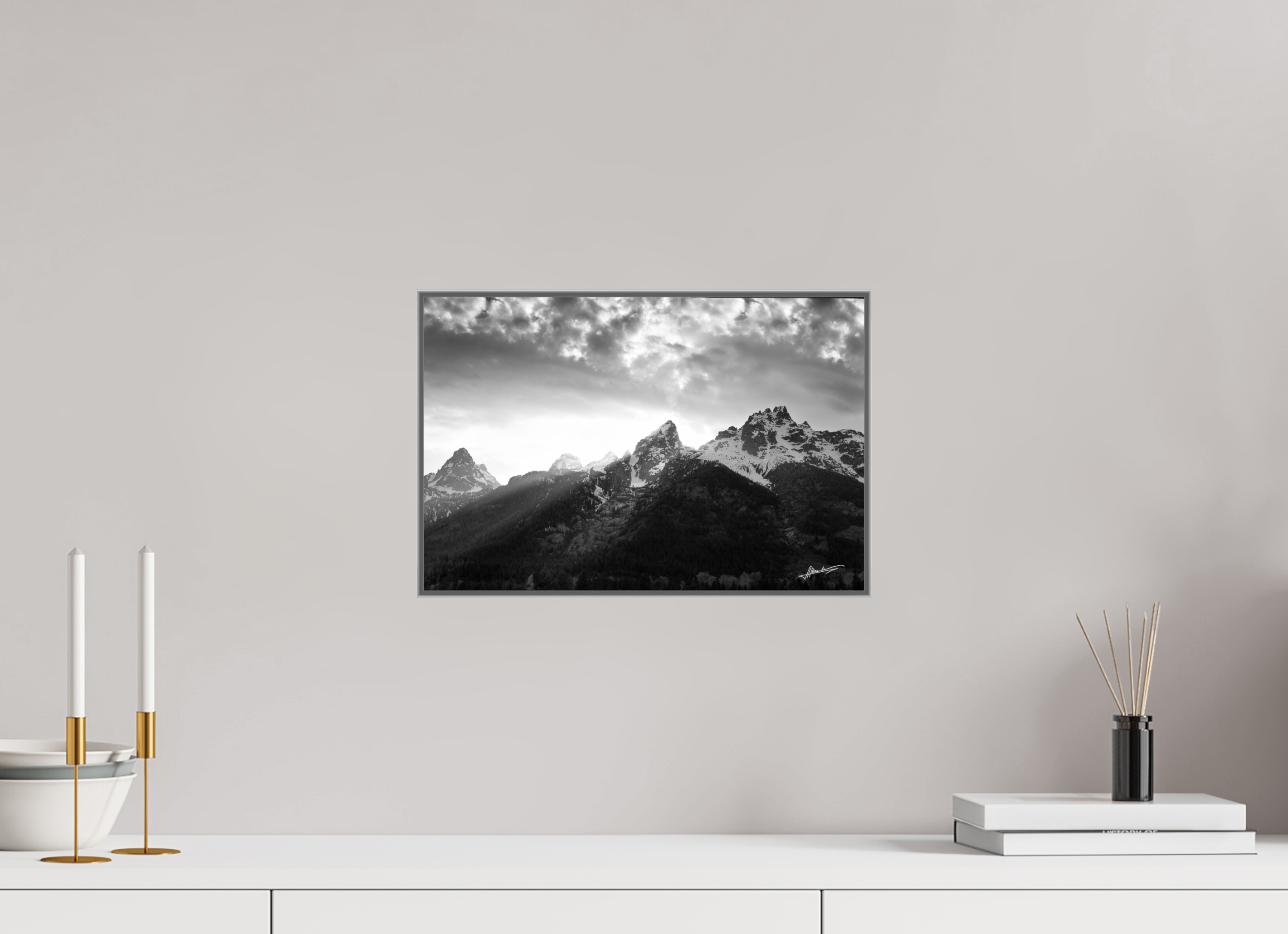 15 x 10″, Aluminum ArtBox Nostalgic Tetons