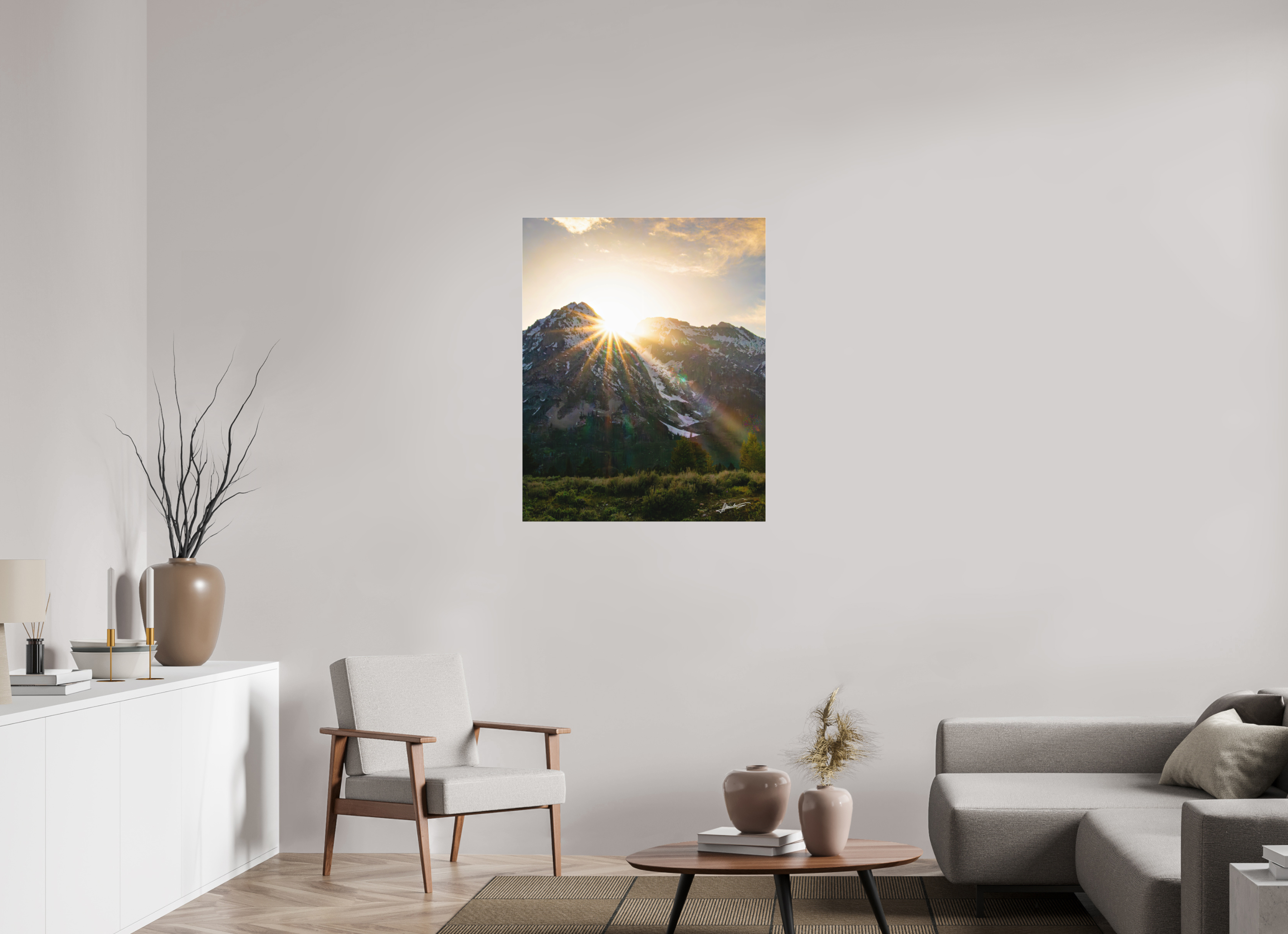 31 x 38.7″, Fine Pigment Under Acrylic The Last Ray