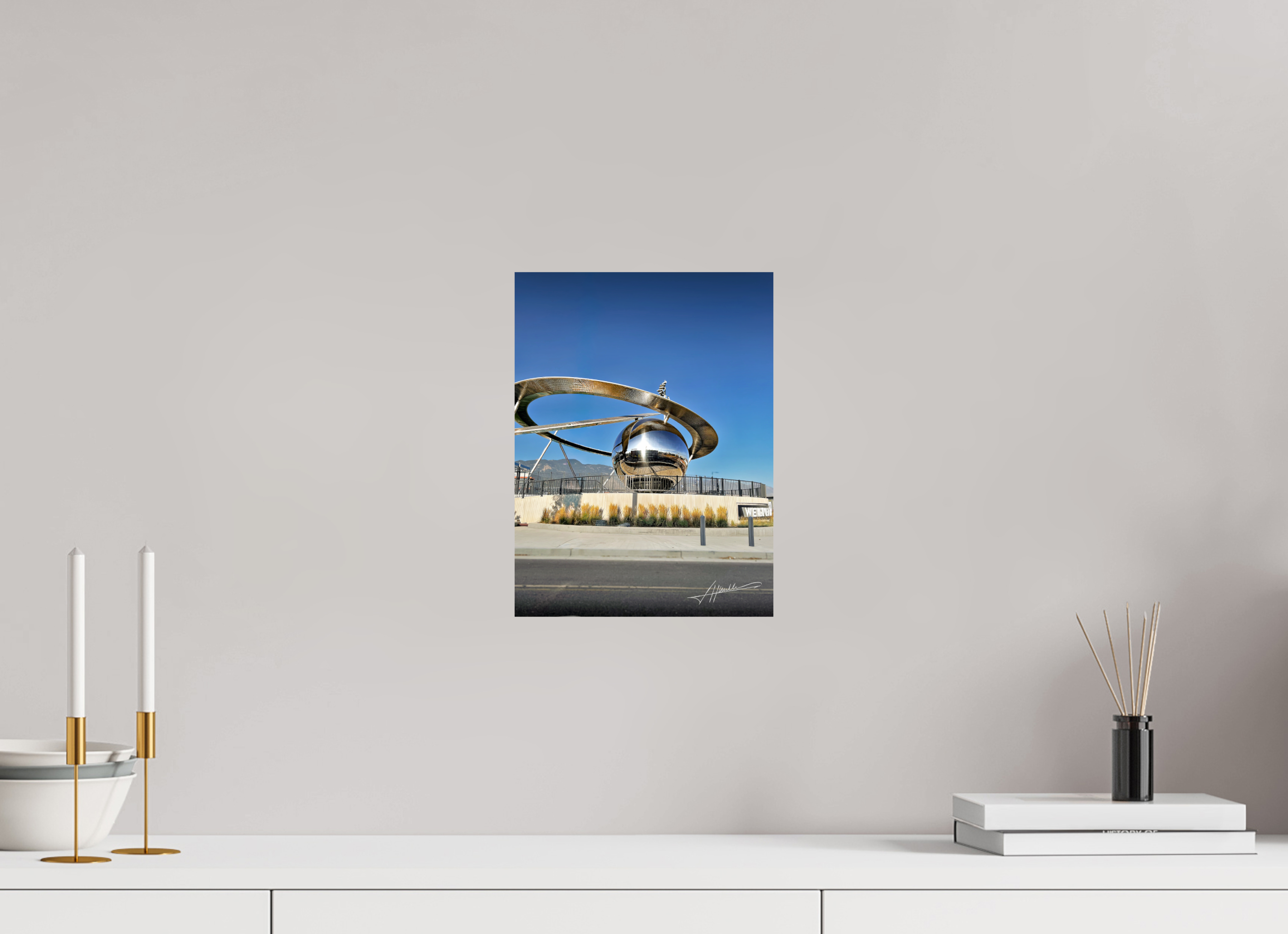 9 x 12″, Fine Art Print Epicenter Sculpture