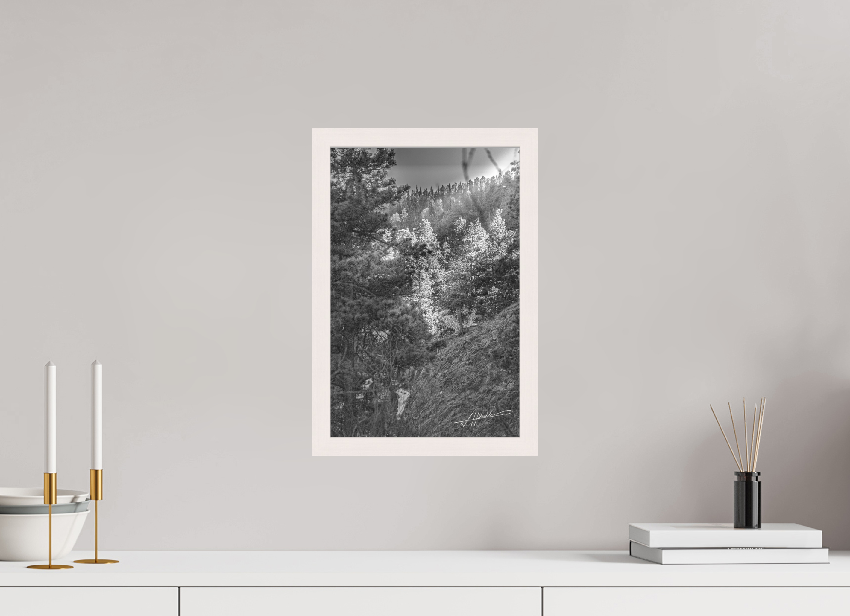 10 x 15″, Shadow Box Frame Sun in the Mountains
