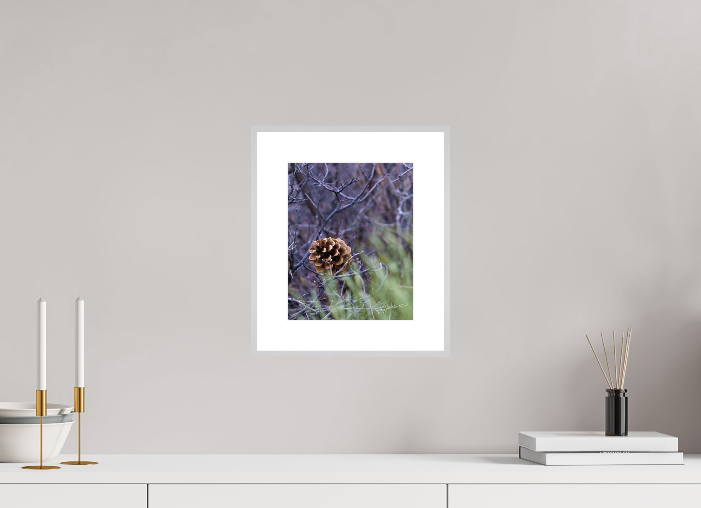 8 x 10″, Changeable Magnetic Frame Mountain Pinecone