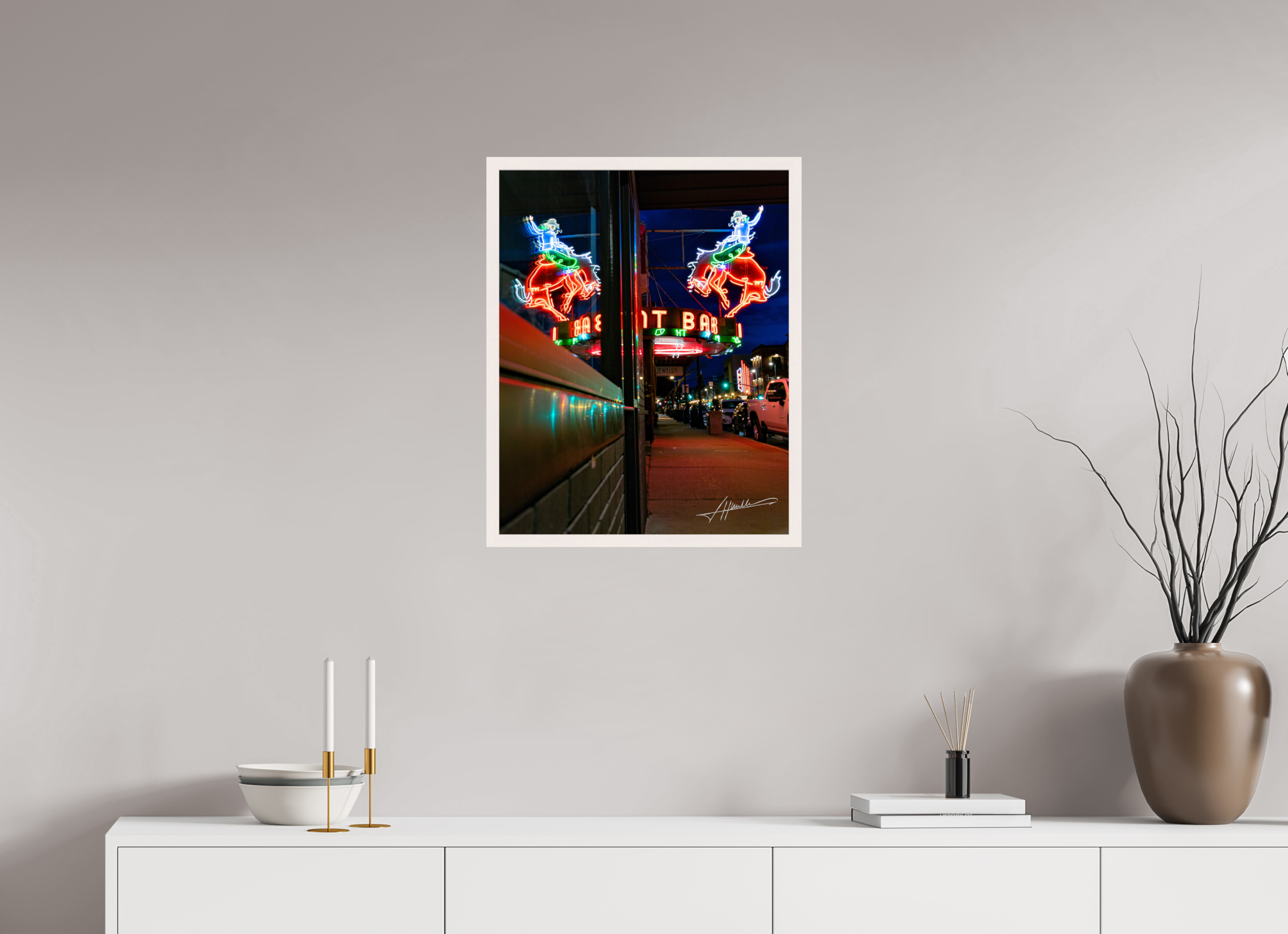 20 x 25″, Gallery Frame Mint Bar Sherridan