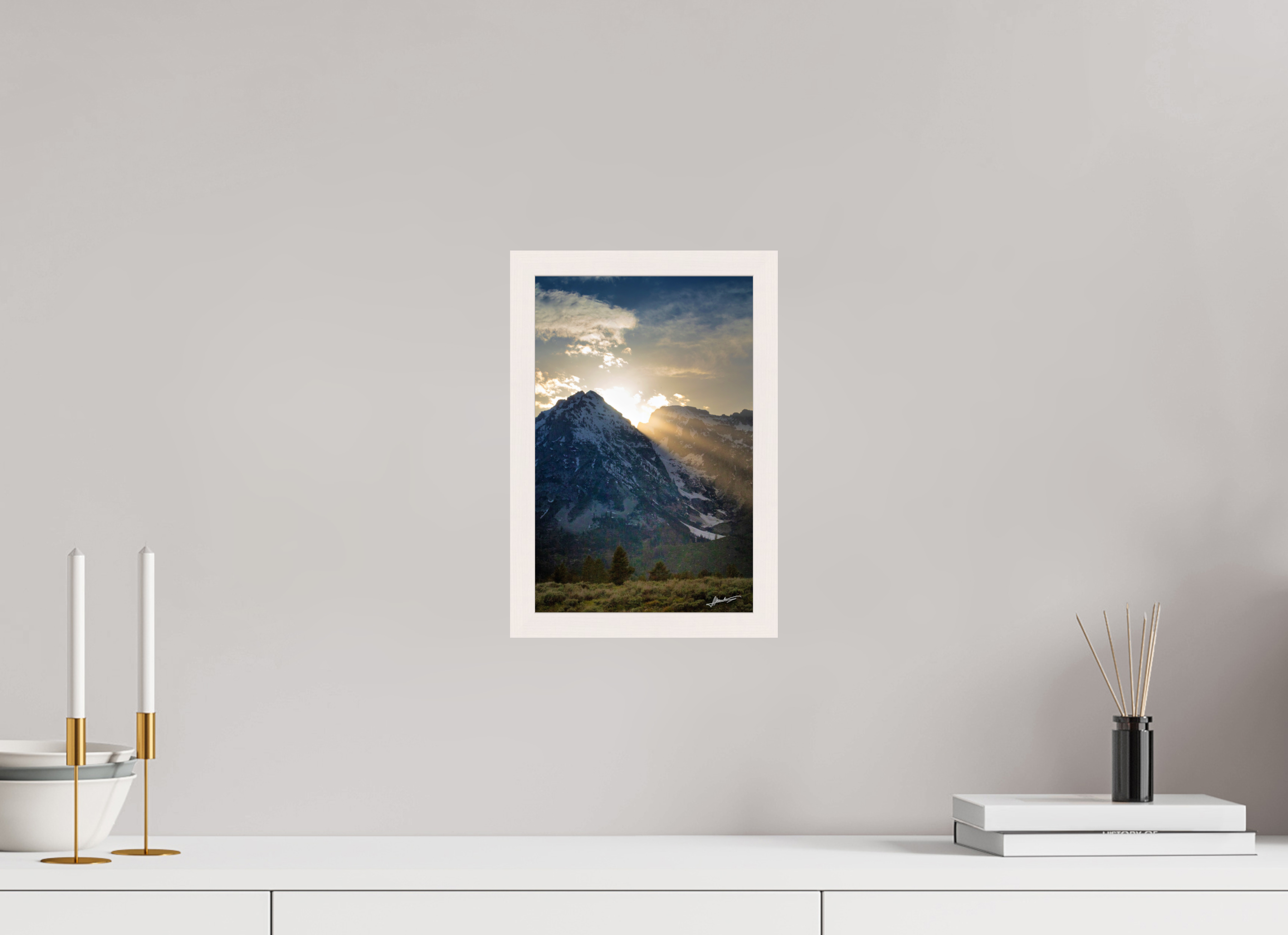 8 x 12″, Gallery Frame Light on the Valley
