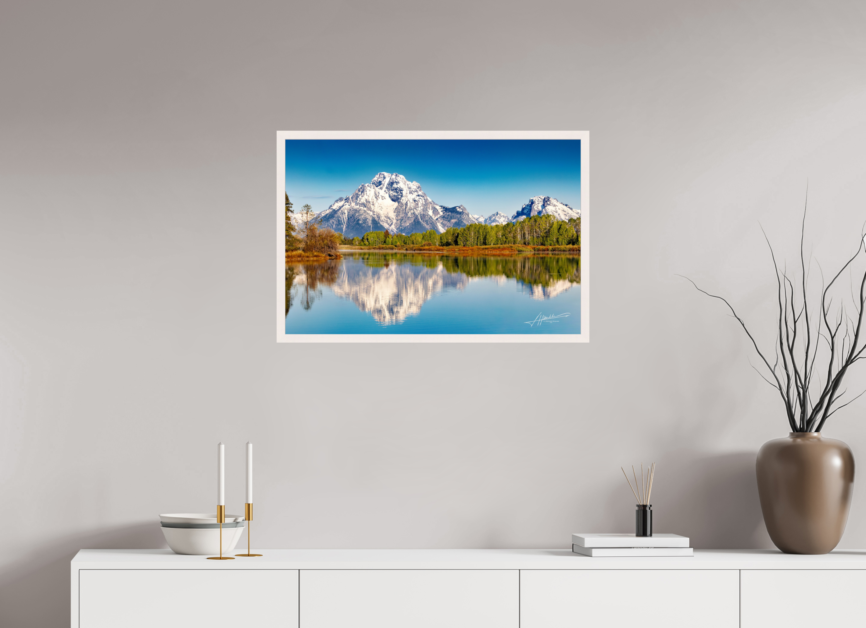 30 x 20″, Gallery Frame Serene Reflection