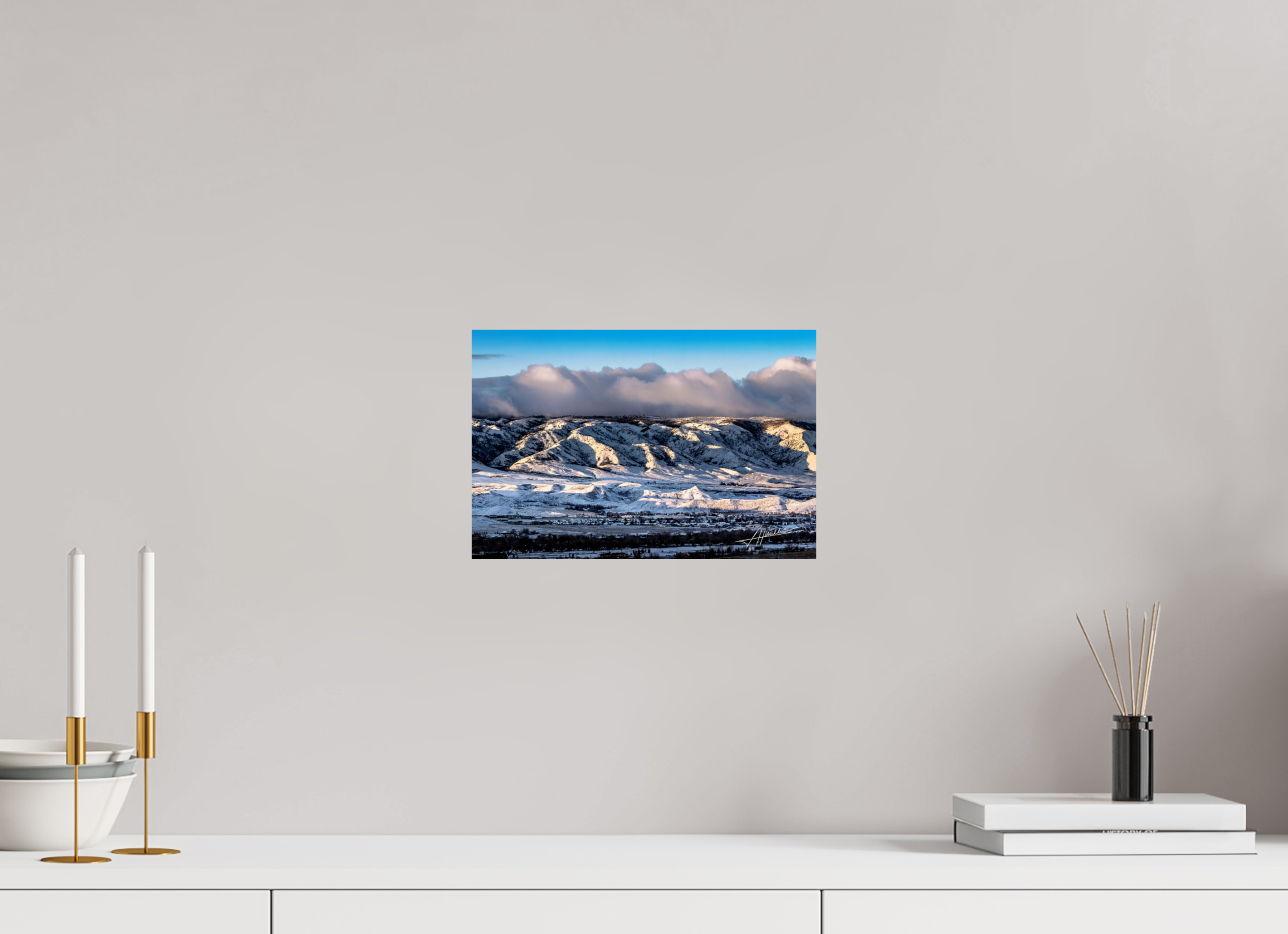 12 x 8″, Fine Art Print Sunset After a Snow Storm
