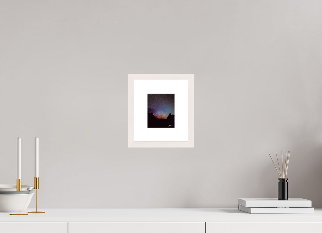 4 x 5″, Solid Wood Frame with Passe-partout Eye of the Milky Way