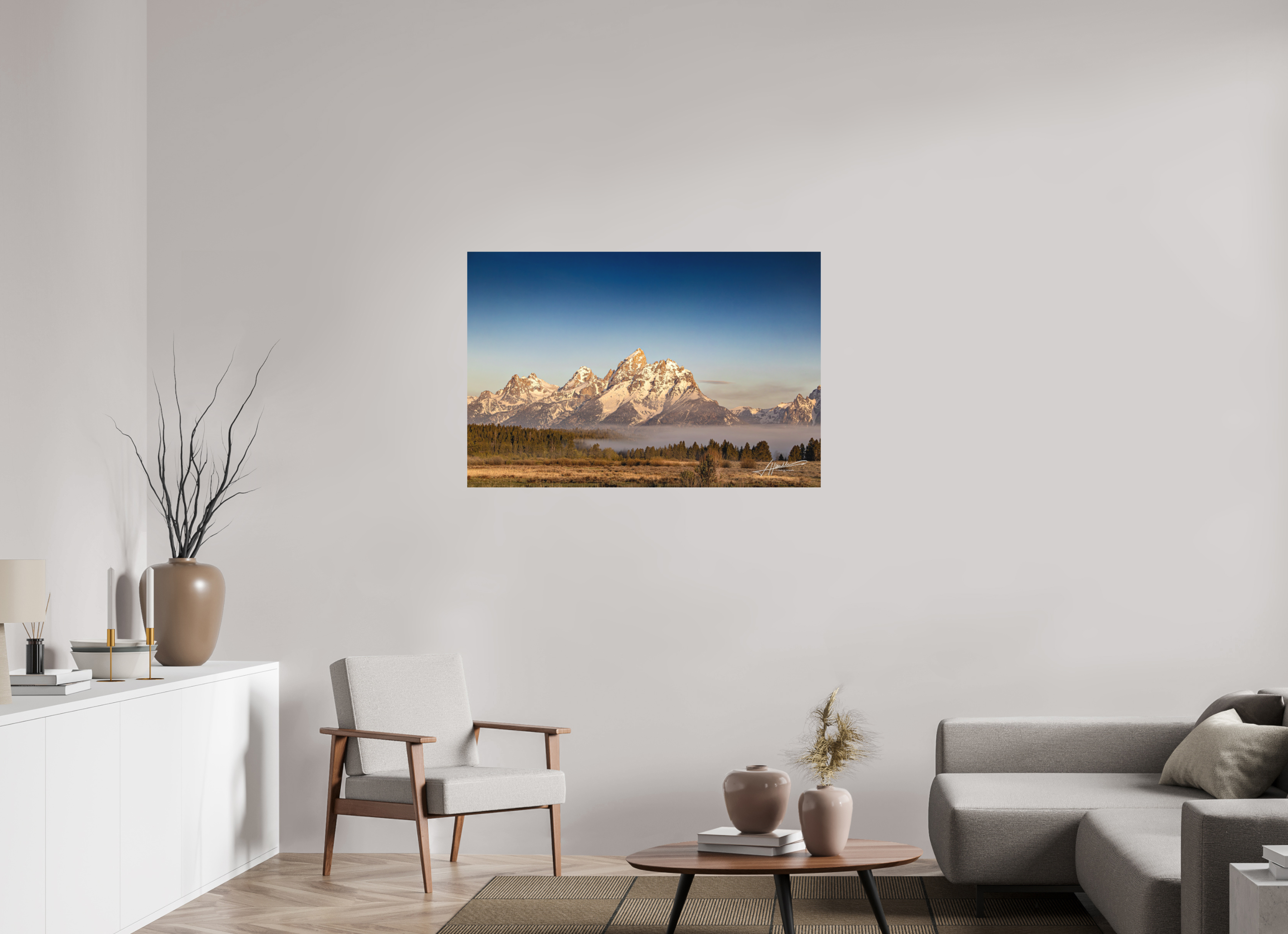 45 x 30″, Metal Dibond Above the Fog