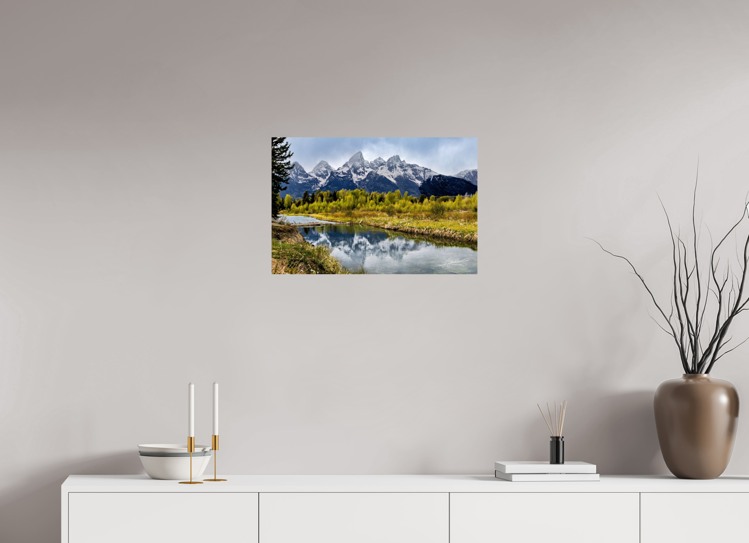 24 x 16″, Fine Art Print Reflecting Peaks
