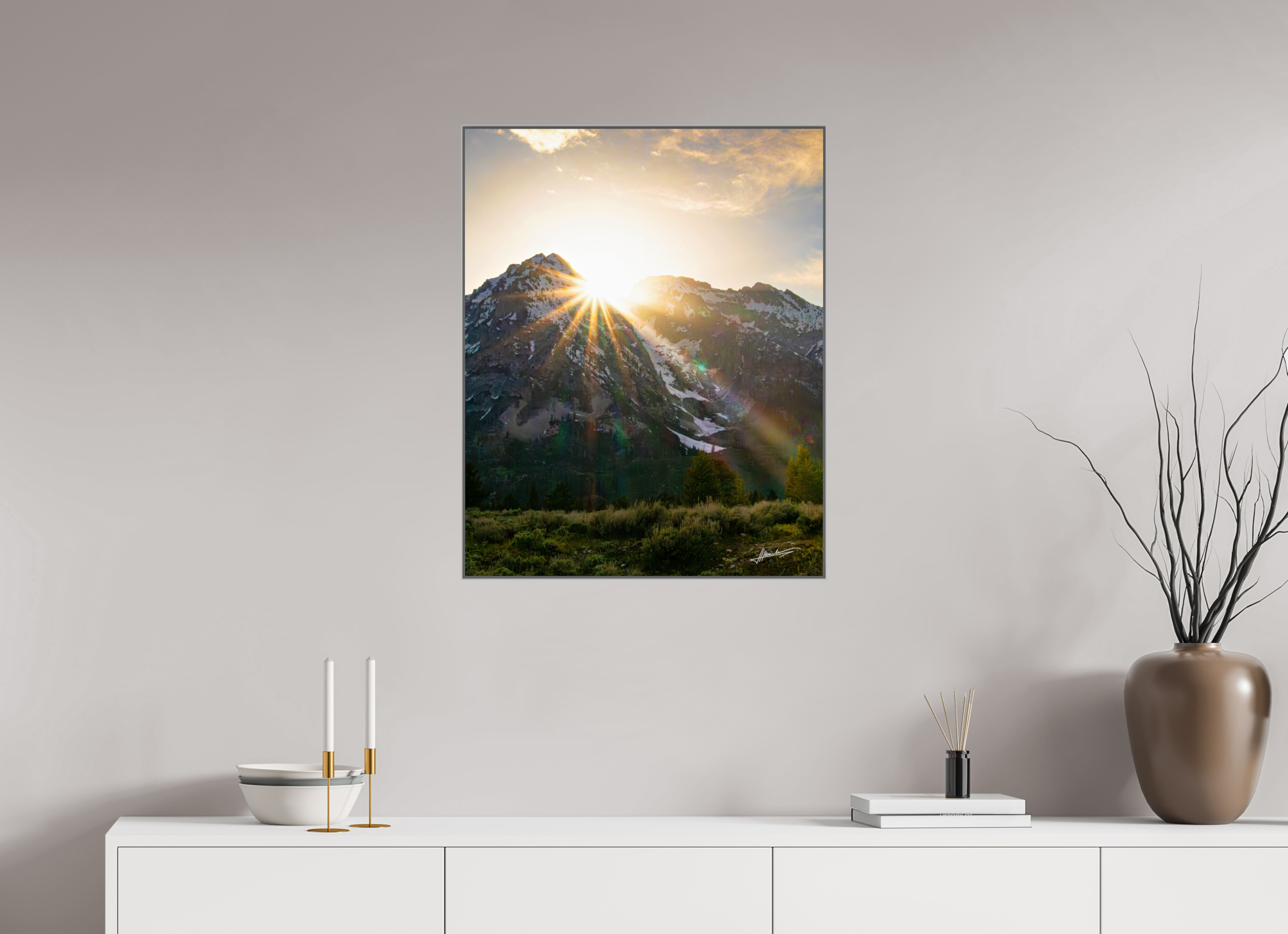 24 x 30″, Aluminum ArtBox The Last Ray