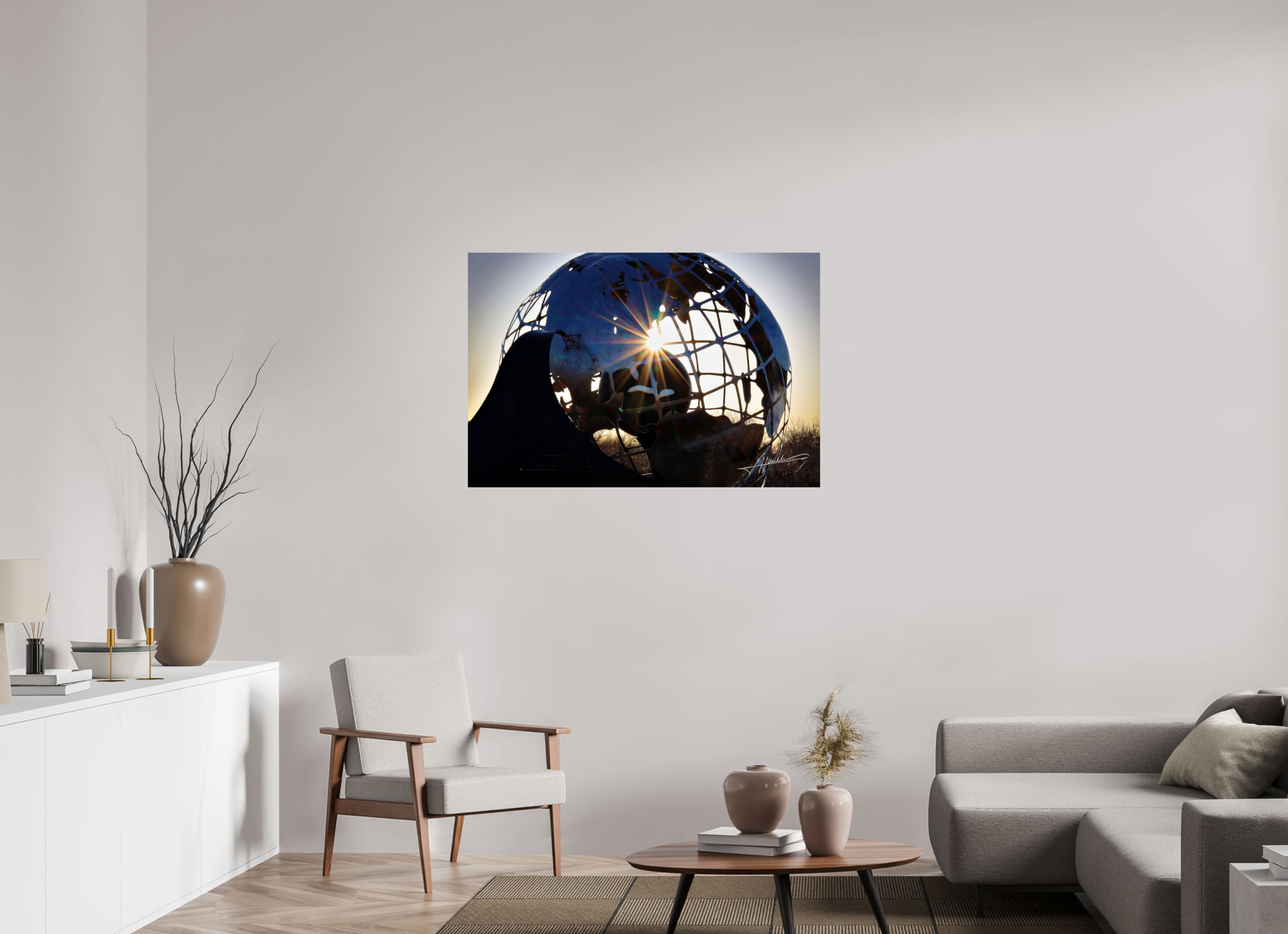 45 x 30″, Photo Print On Fujiflex High Gloss Oilfield Sculpture