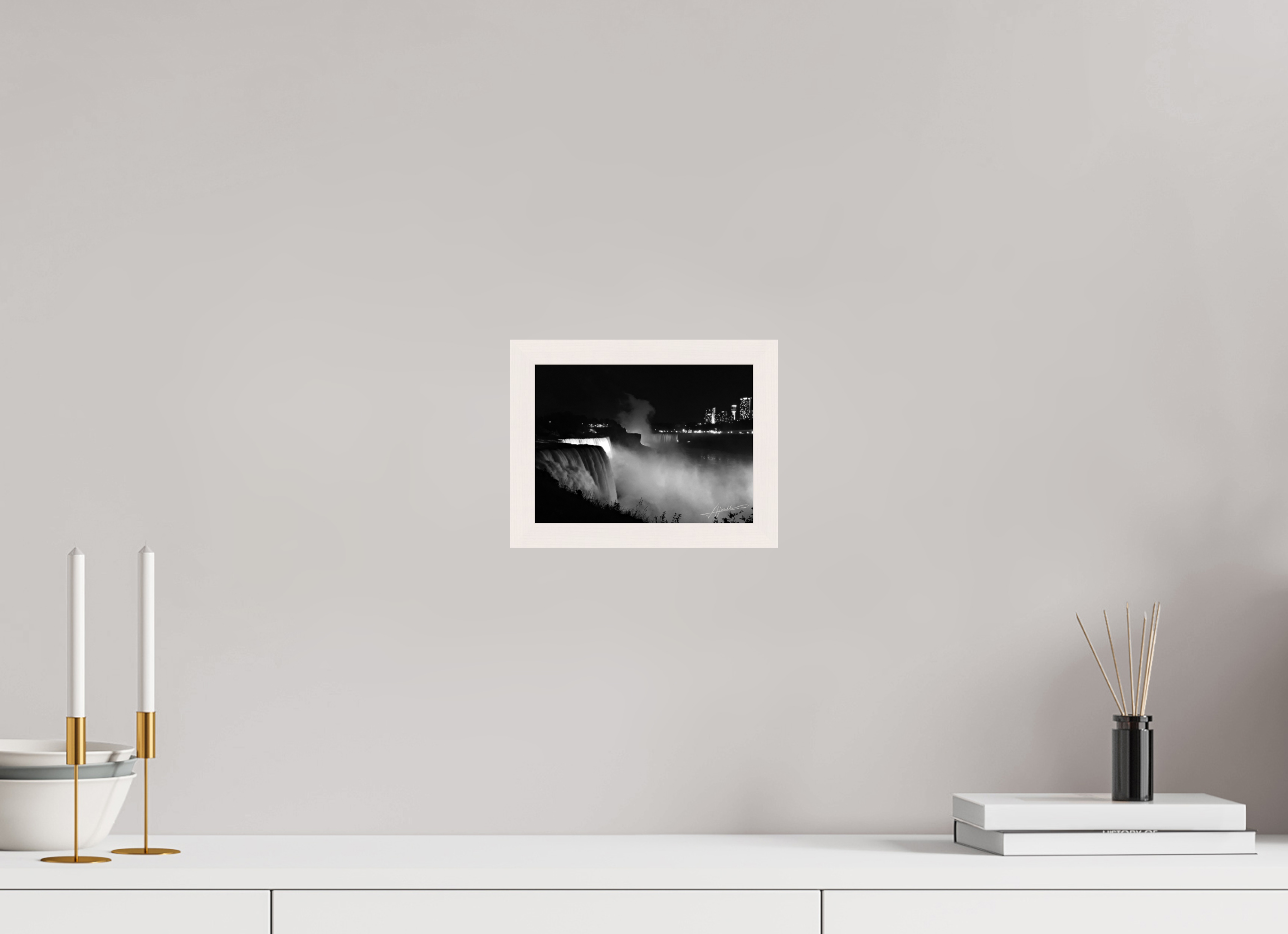 8 x 6″, Gallery Frame A Night at Niagara