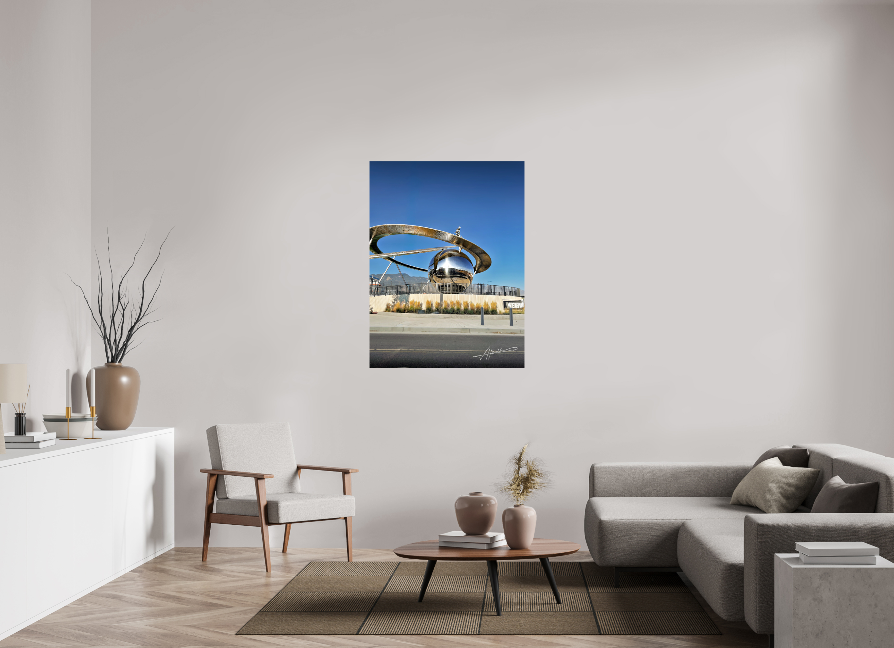 36 x 48″, Fine Art Print Epicenter Sculpture