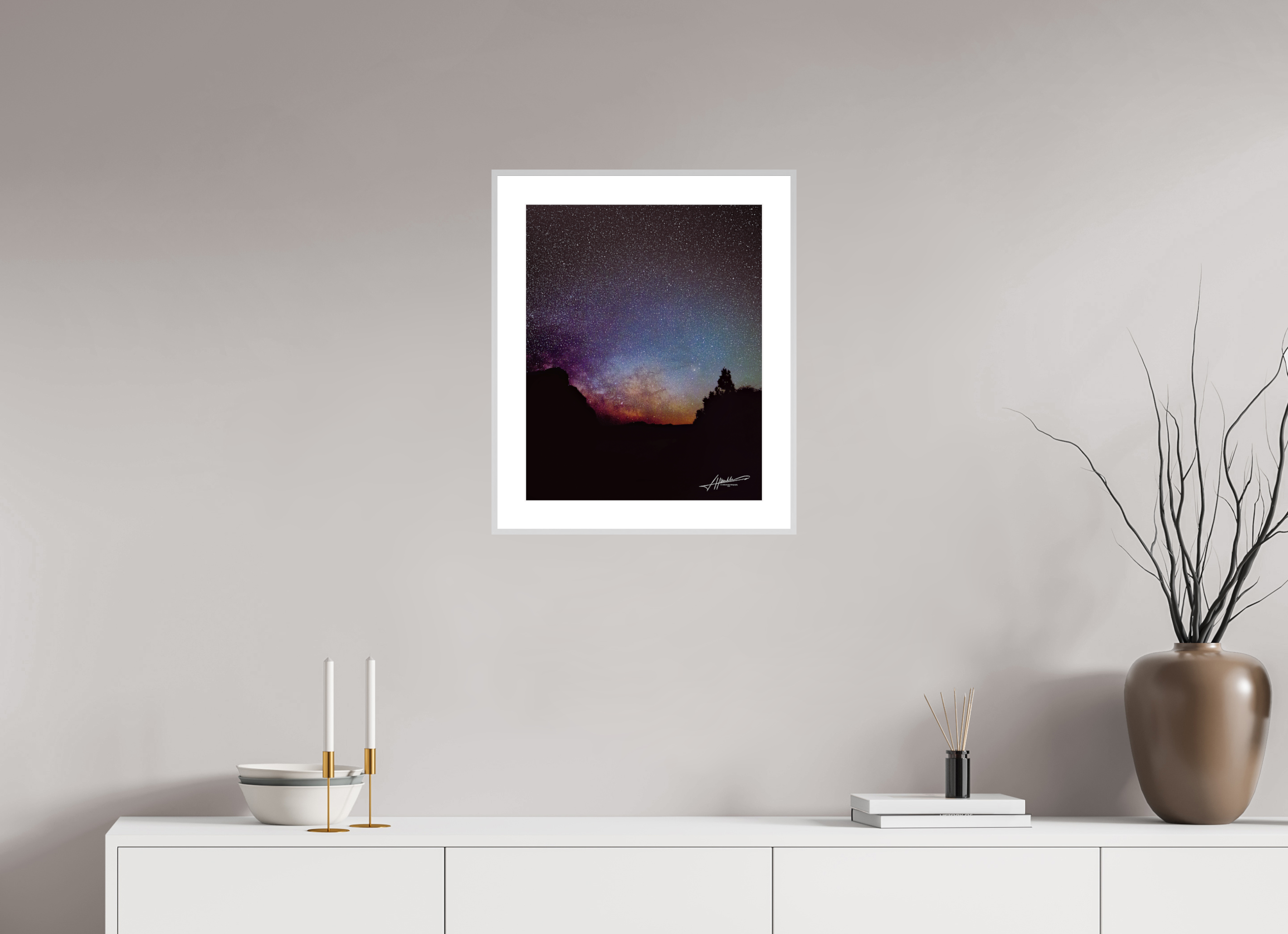 16 x 20″, Changeable Magnetic Frame Eye of the Milky Way