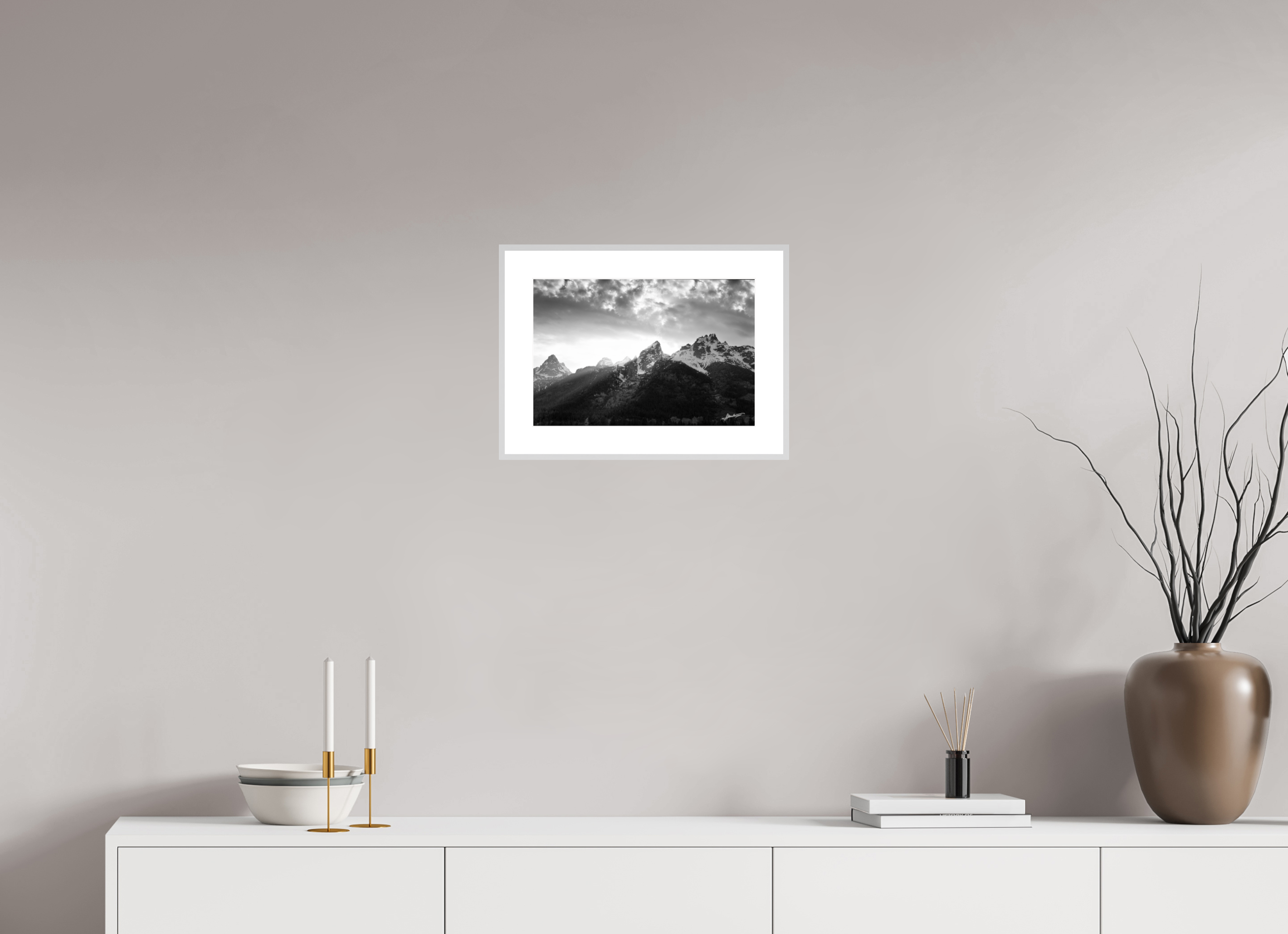 15 x 10″, Changeable Magnetic Frame Nostalgic Tetons