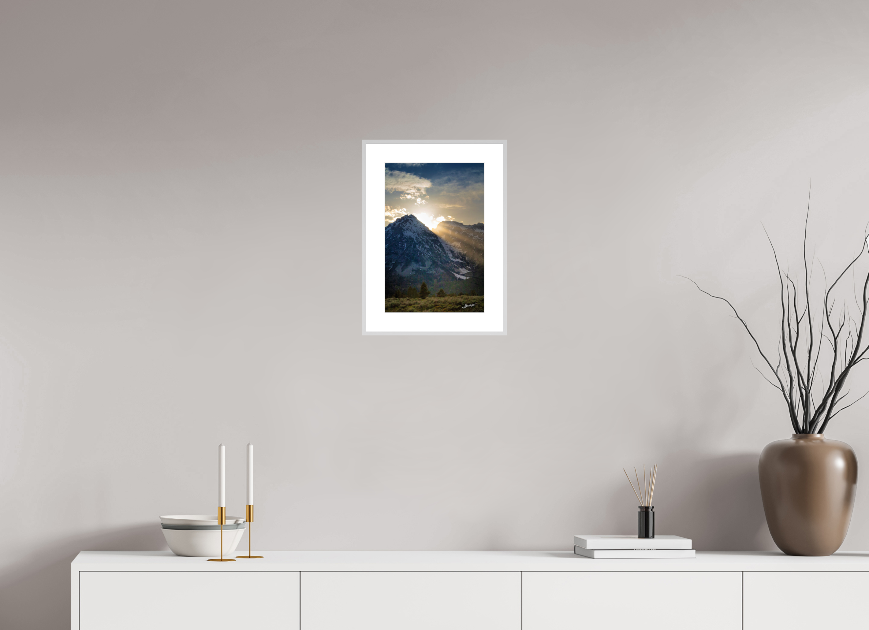 10 x 15″, Changeable Magnetic Frame Light on the Valley