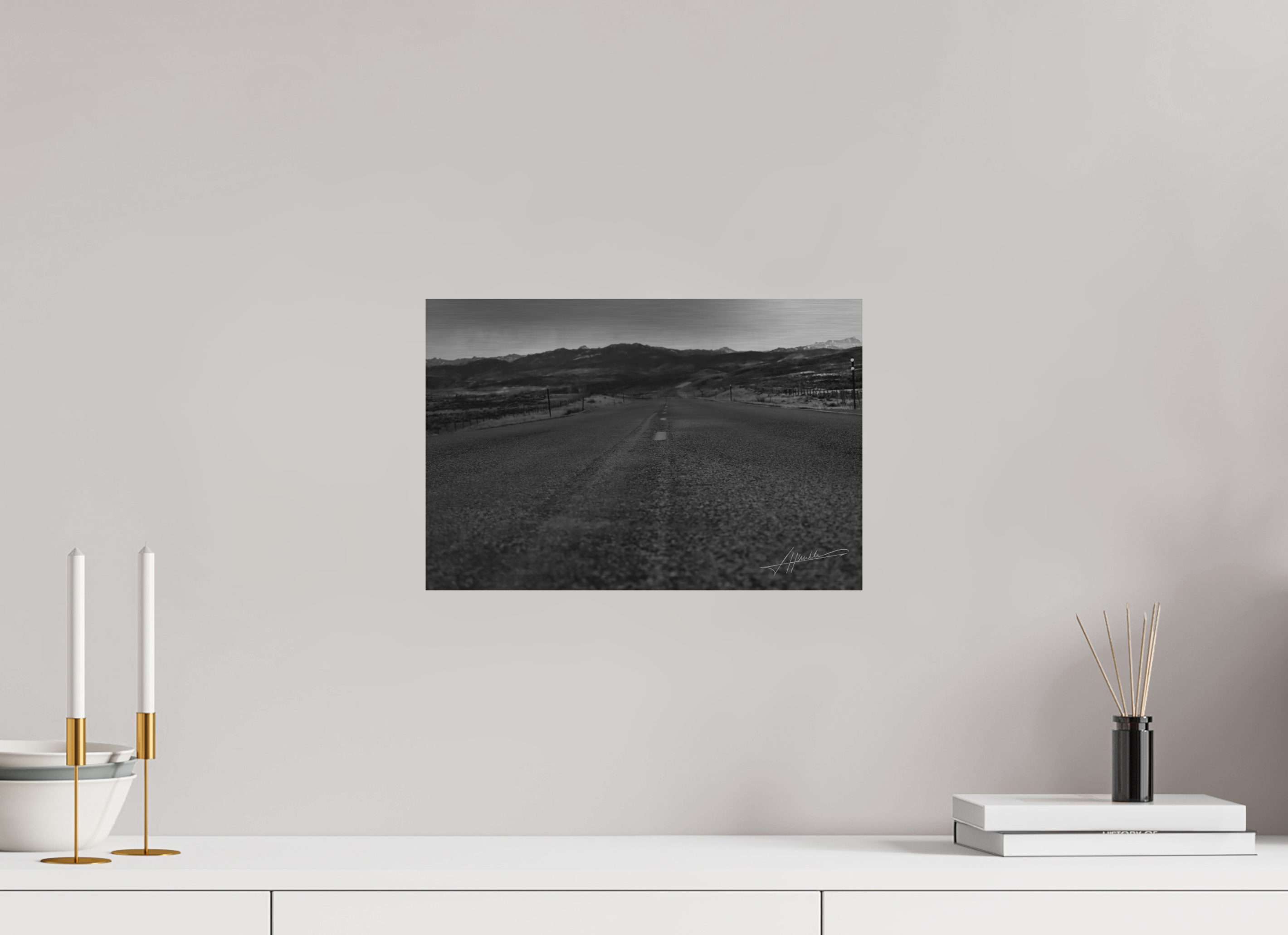 15 x 10″, Direct Brushed Aluminum Highway to the Storm