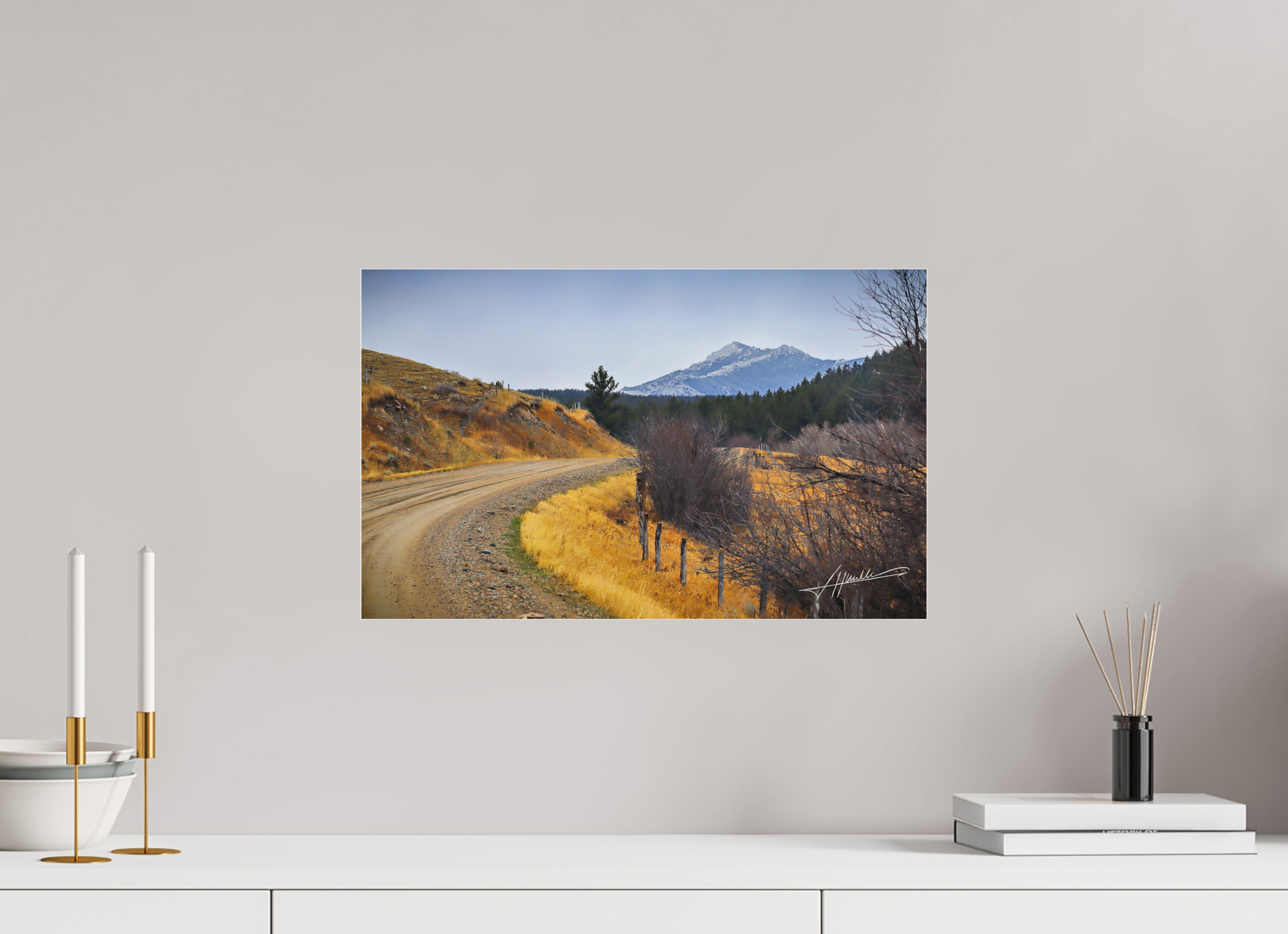 19.4 x 12″, Fine Pigment Under Acrylic The Road to Adventure
