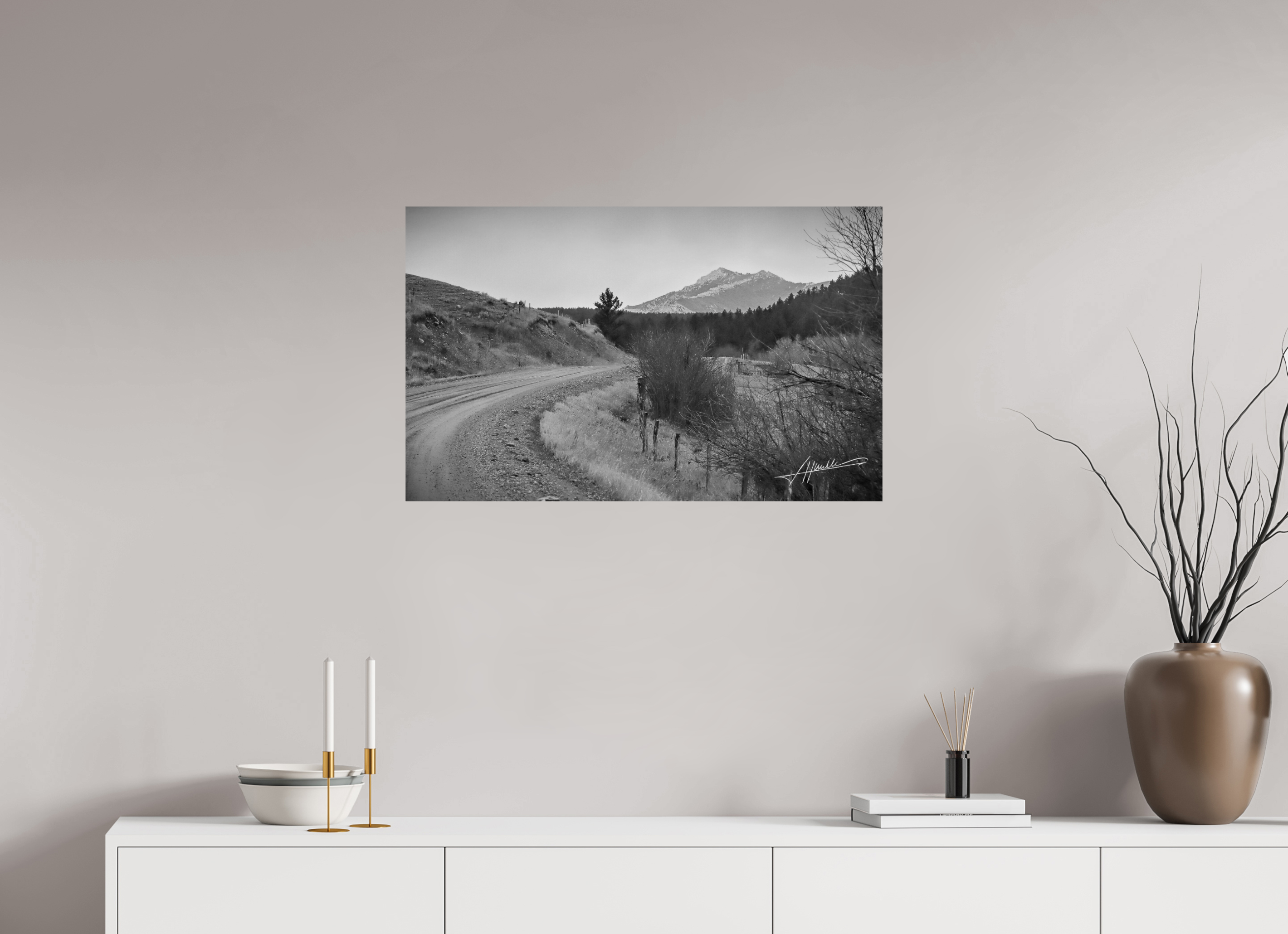 32.4 x 20″, Photo Print On Ilford Baryta Paper The Road to Adventure