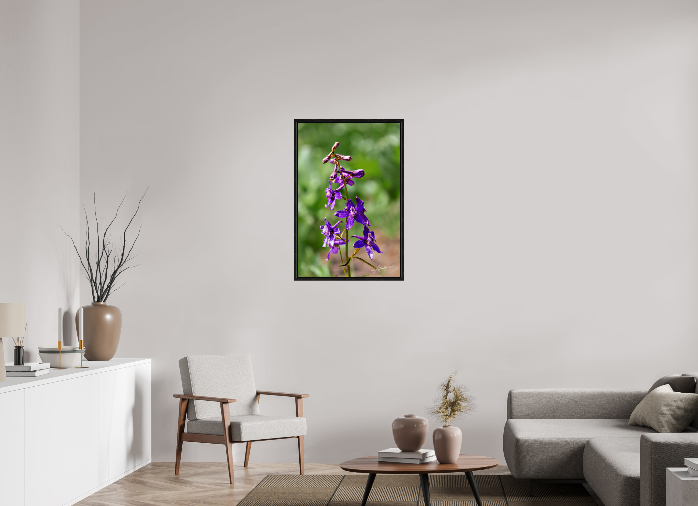 24 x 36″, Floater Frame Spring In Bloom