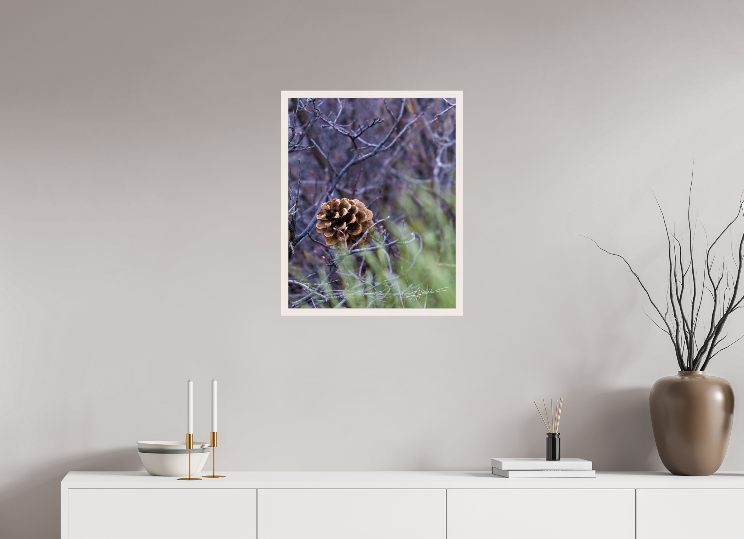 20 x 25″, Gallery Frame Mountain Pinecone